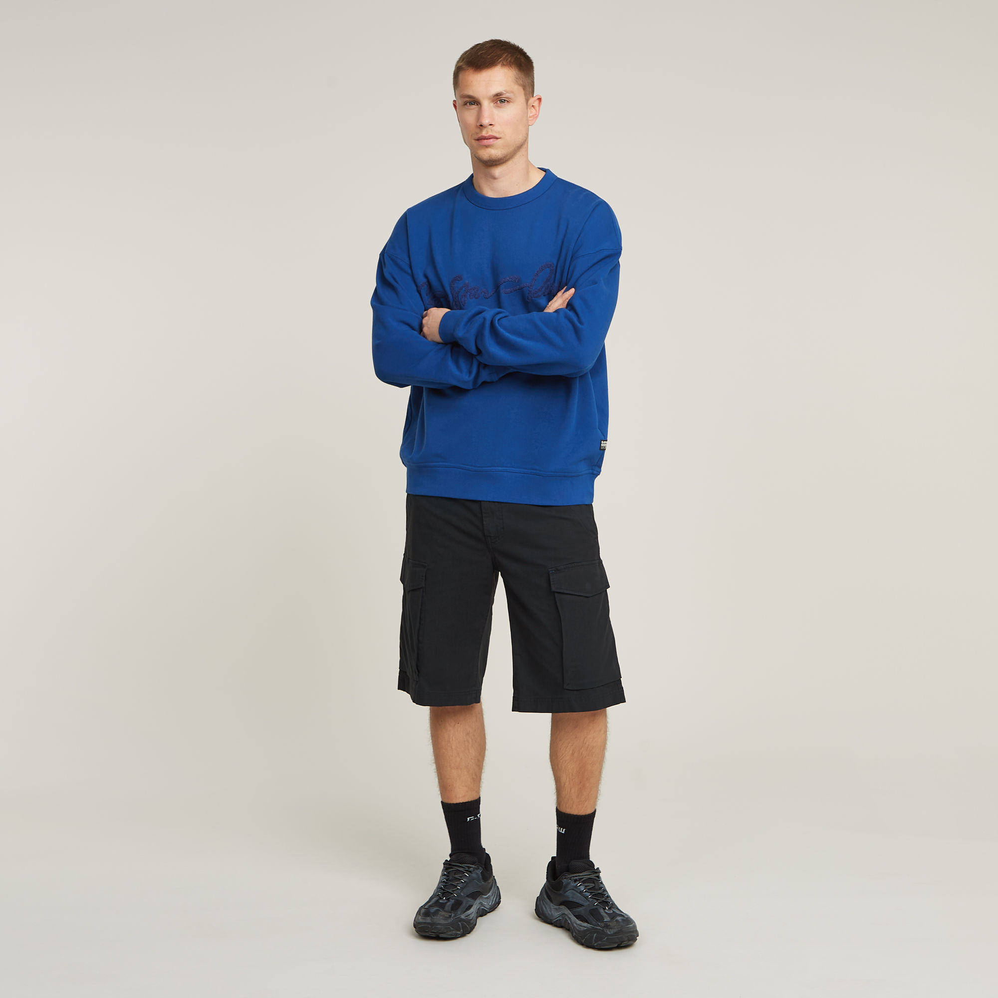 Thumbnail - Core Regular Cargo Shorts - Dunkelblau - Herren