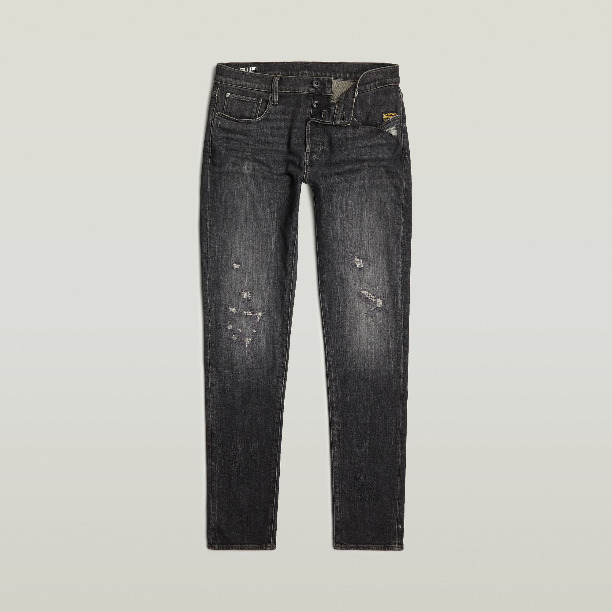 G-Star RAW 3301 Slim Jeans Zwart Heren
