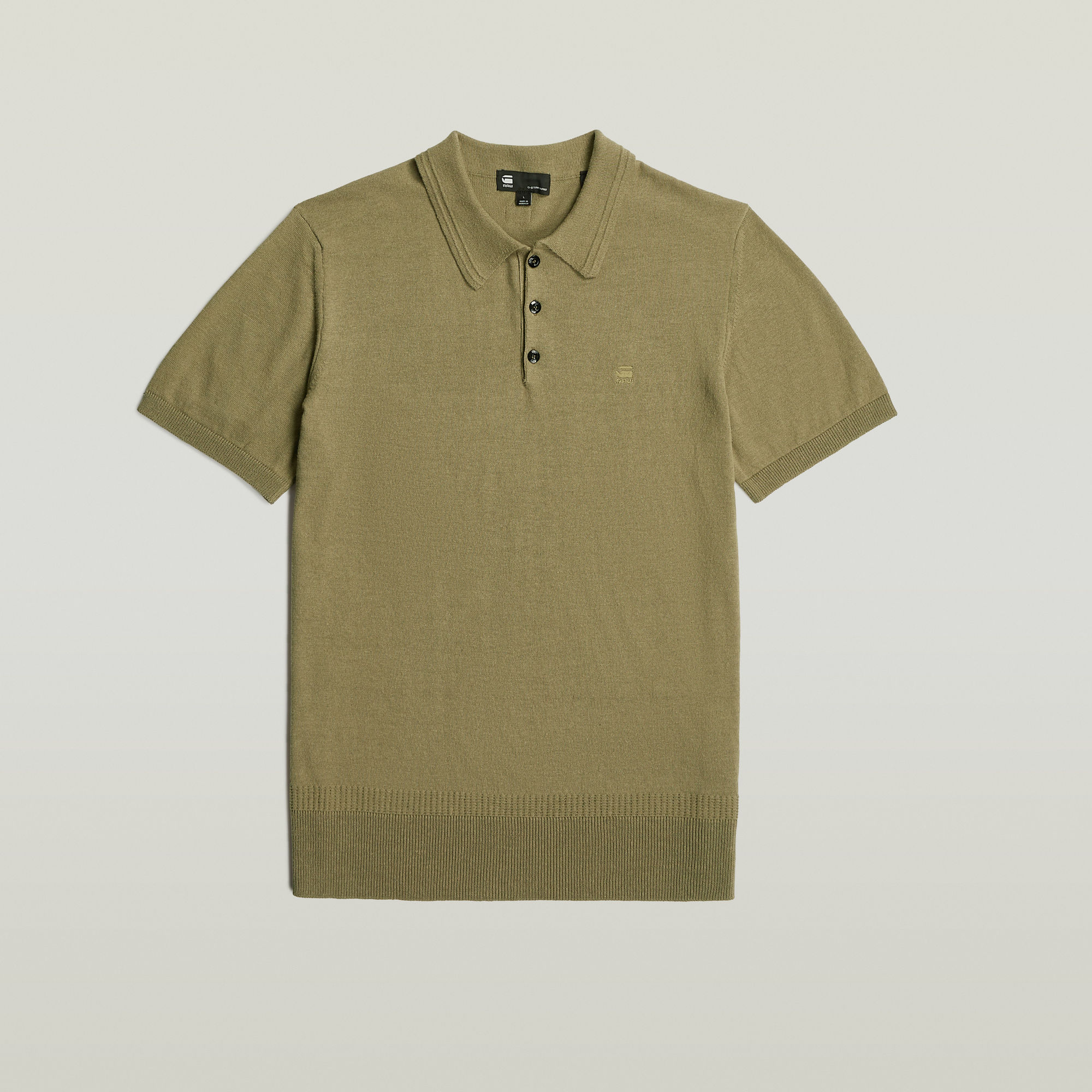 G-Star RAW Knitted Polo Groen Heren
