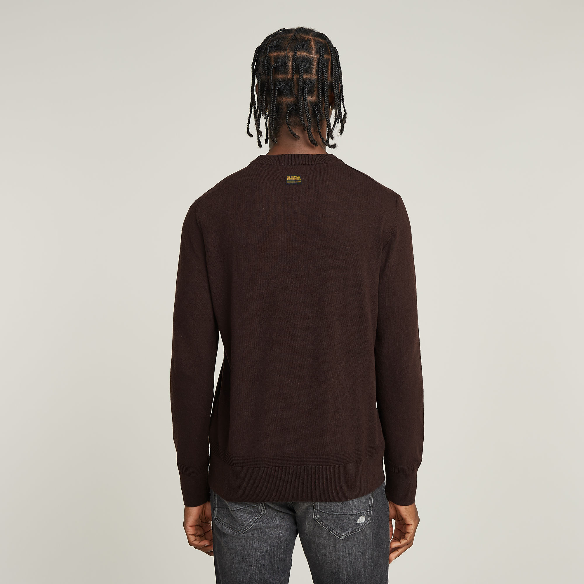 G-Star RAW Premium Core Gebreide Trui Bruin Heren
