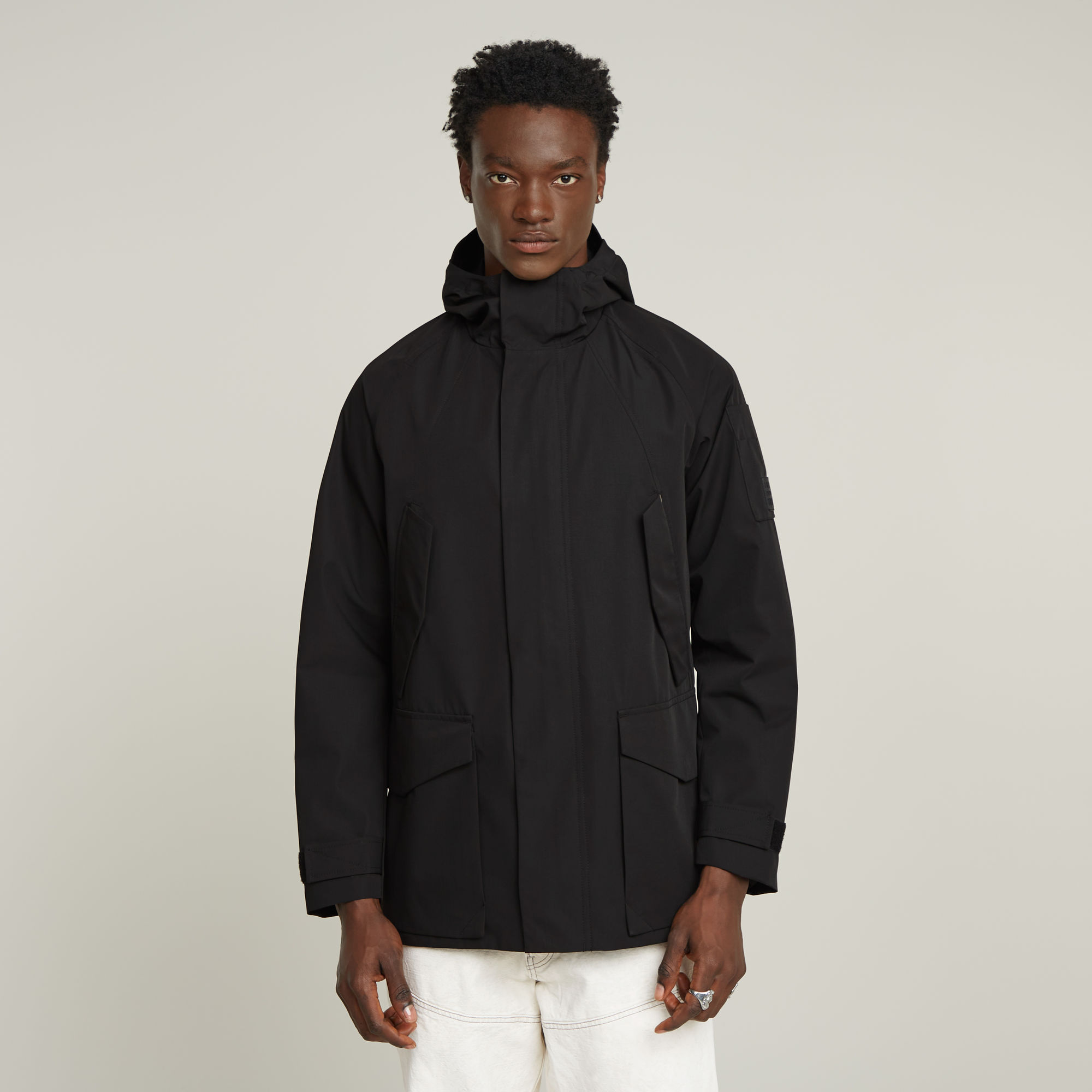

Multipocket Parka Unpadded - Black - Men