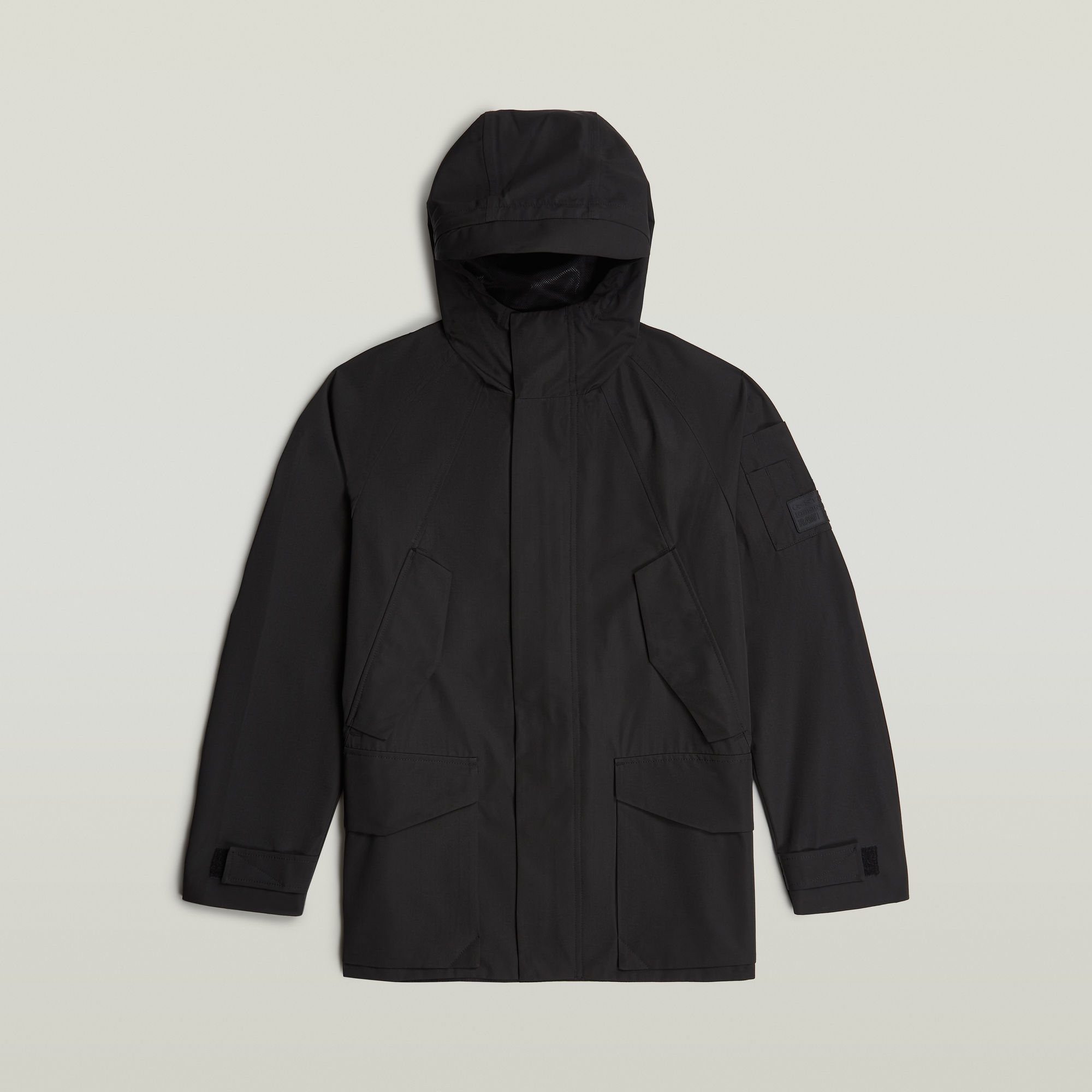 G-Star RAW Multipocket Unpadded Parka Zwart Heren