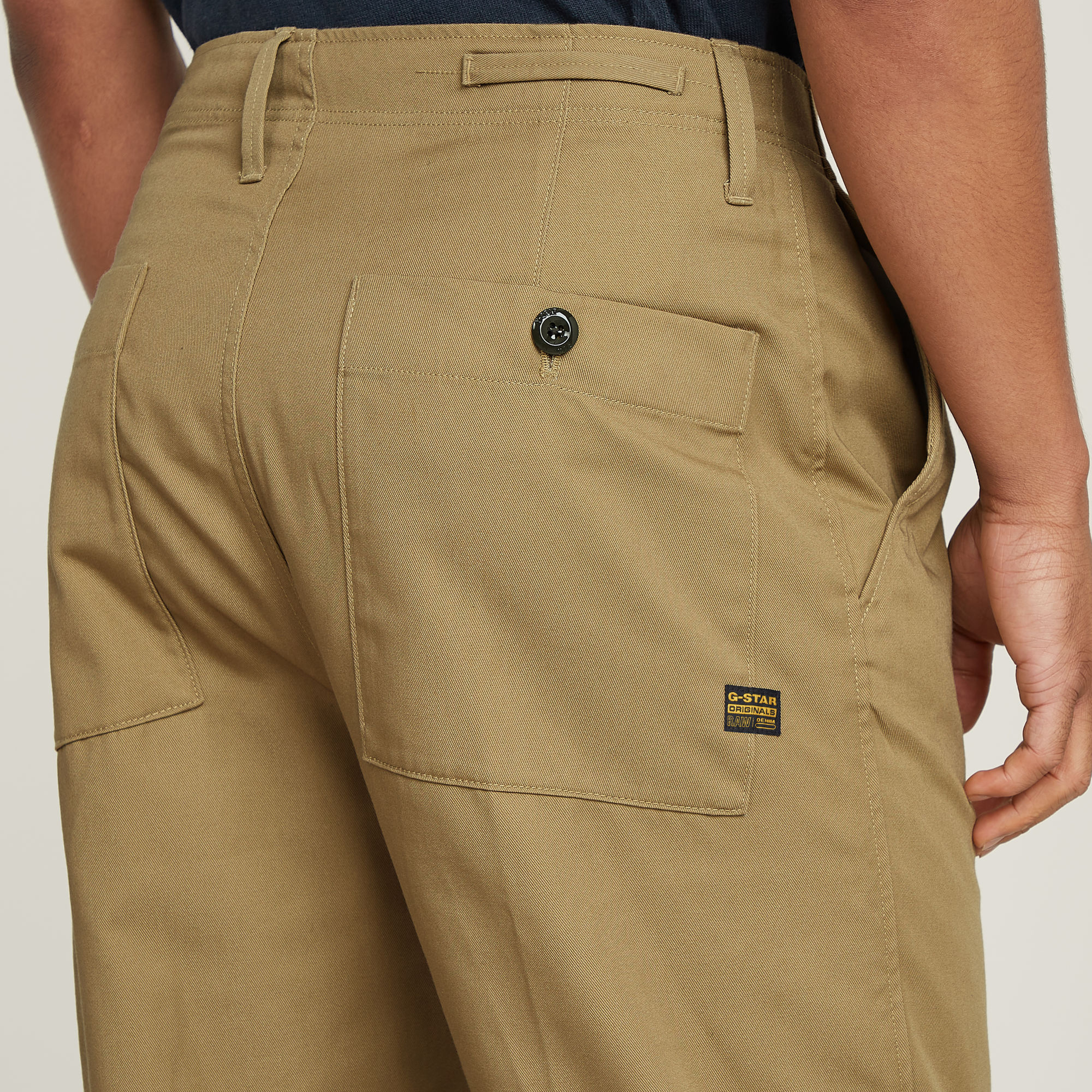 G-Star RAW Pleated Chino Relaxed Tapered Beige Heren