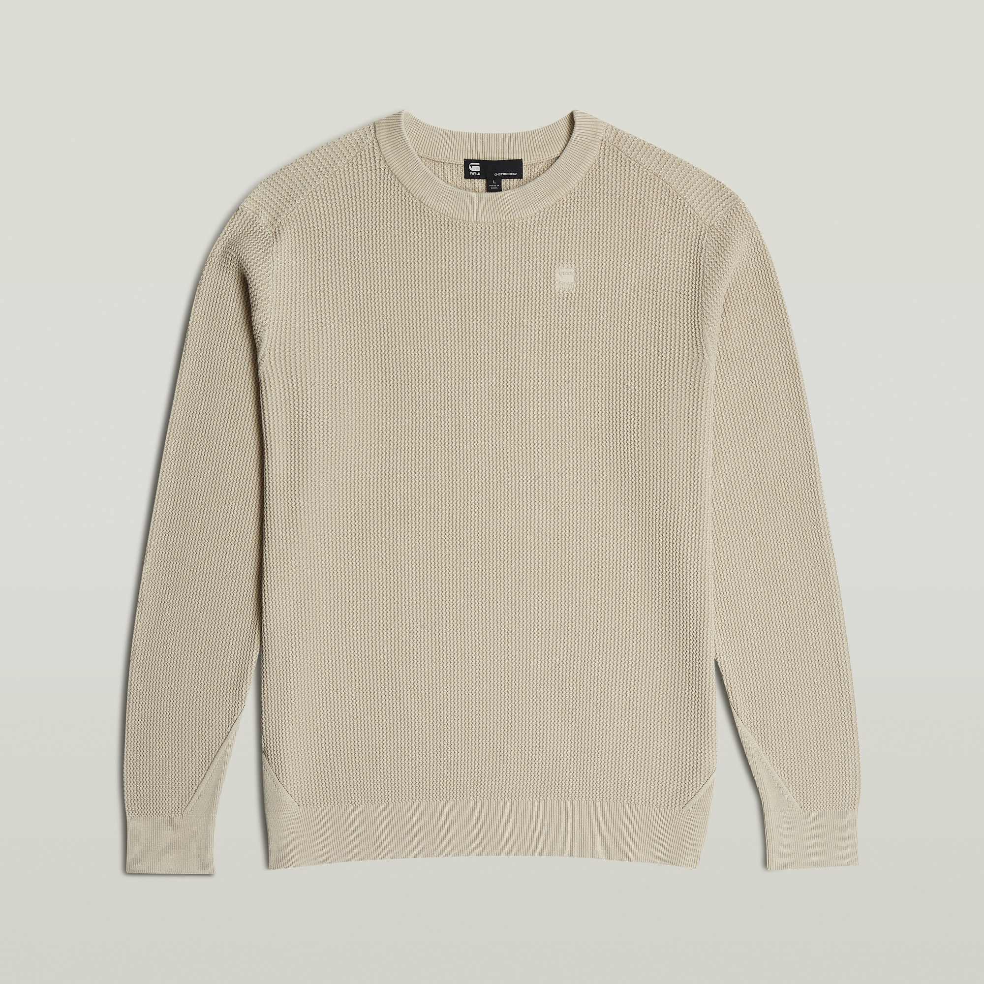 G-Star RAW Serrated Gebreide Trui Beige Heren