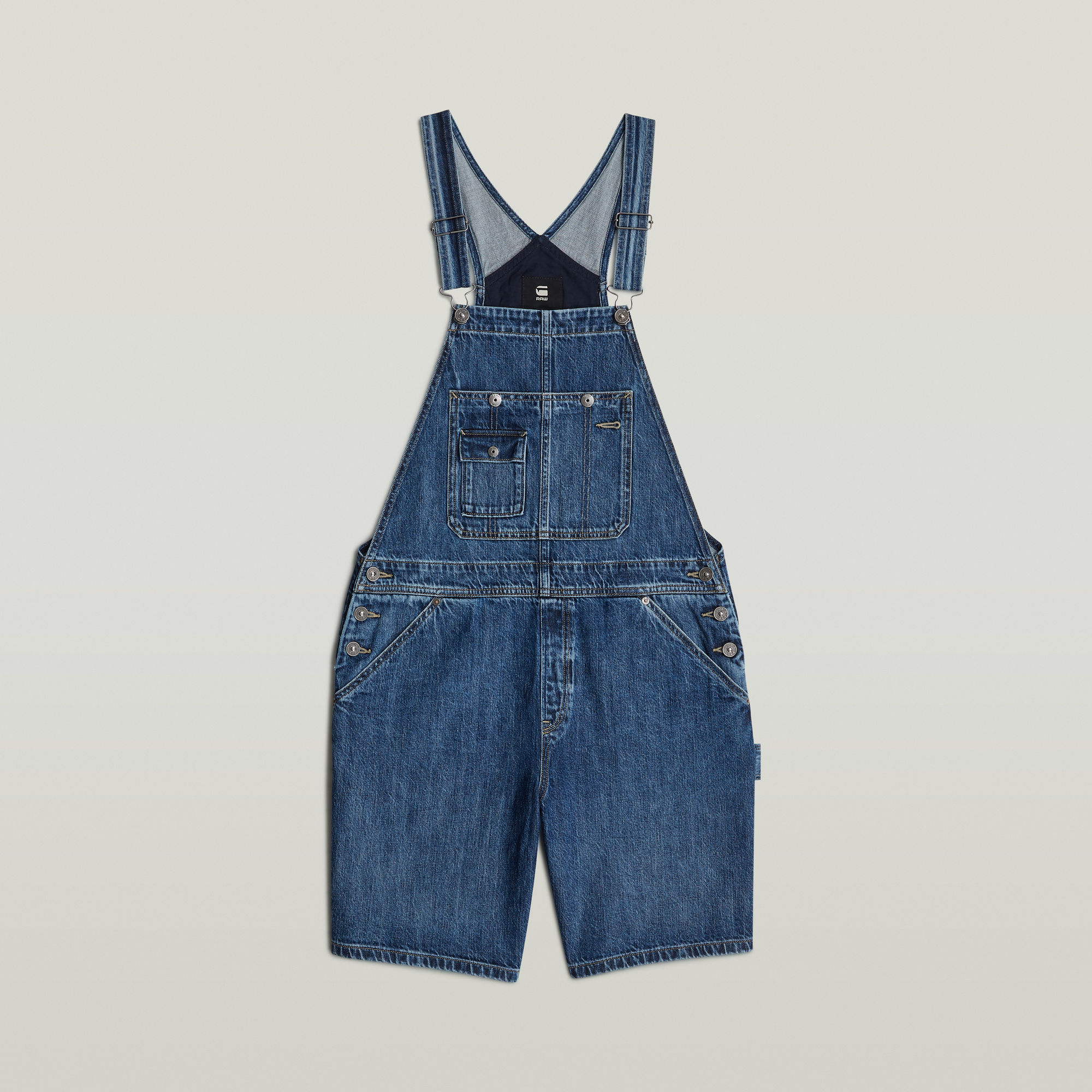 Thumbnail - Bowey Loose Short Jumpsuit - Dunkelblau - Damen
