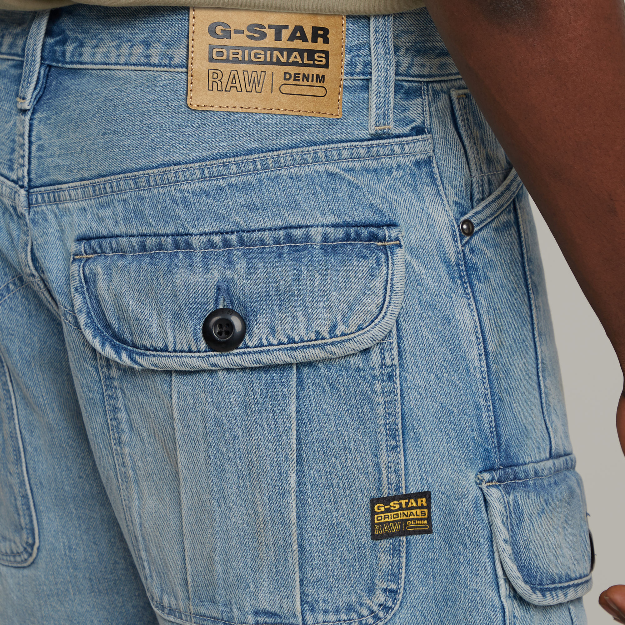 G-Star RAW Bend 3D Cargo Short Lichtblauw Heren
