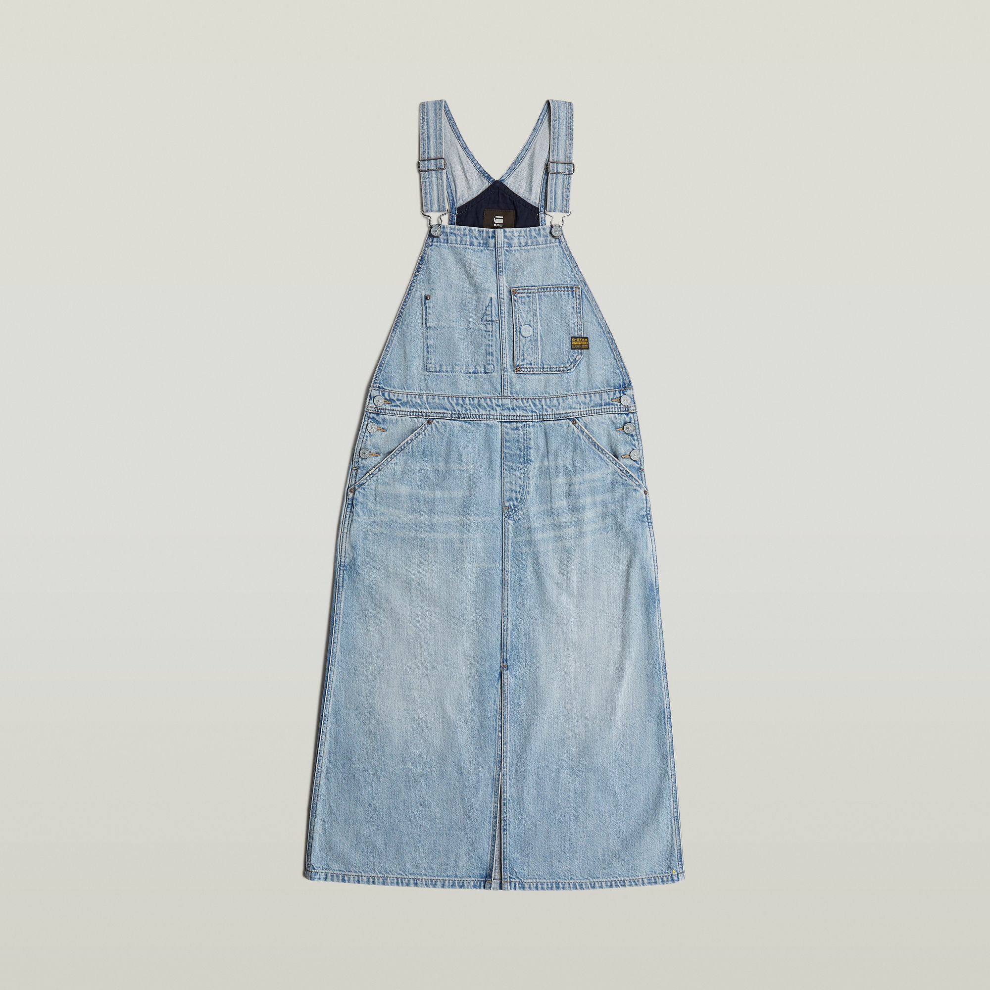 G-Star RAW Midi Tuinbroek Jurk Lichtblauw Dames