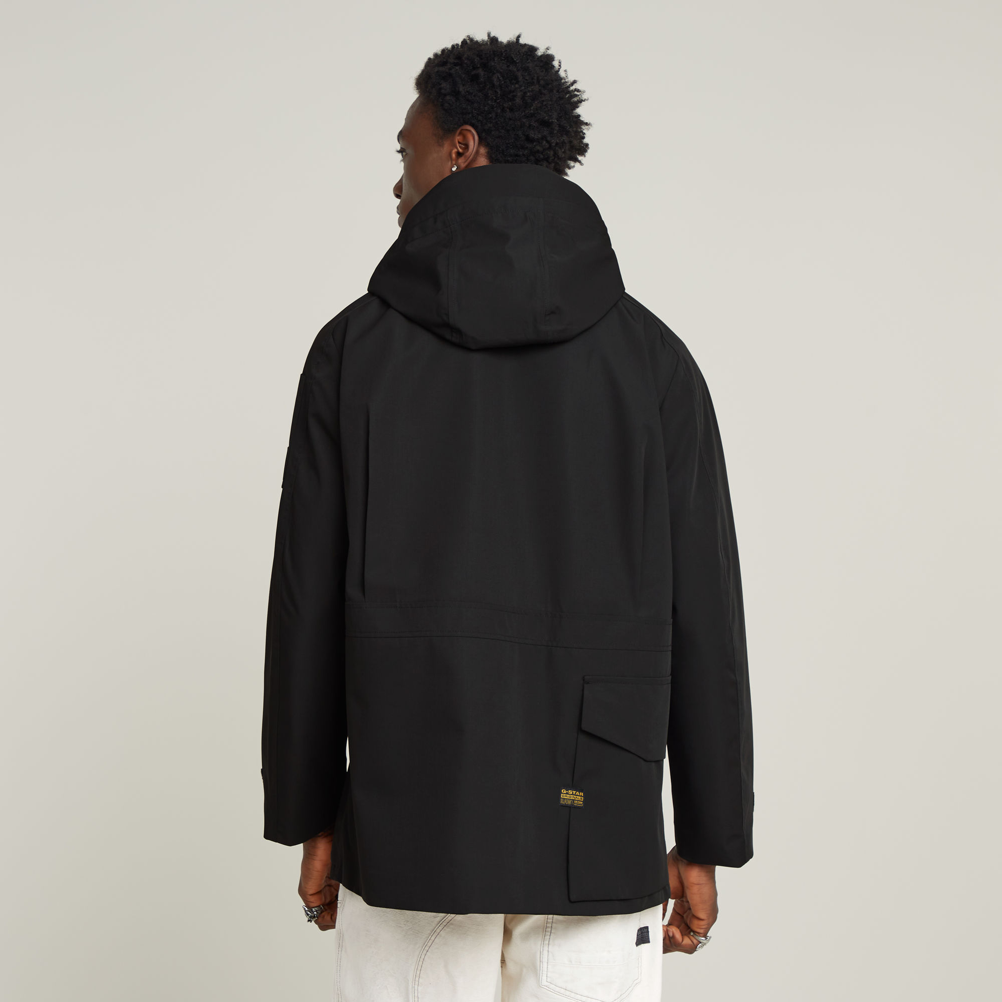 G-Star RAW Multipocket Unpadded Parka Zwart Heren