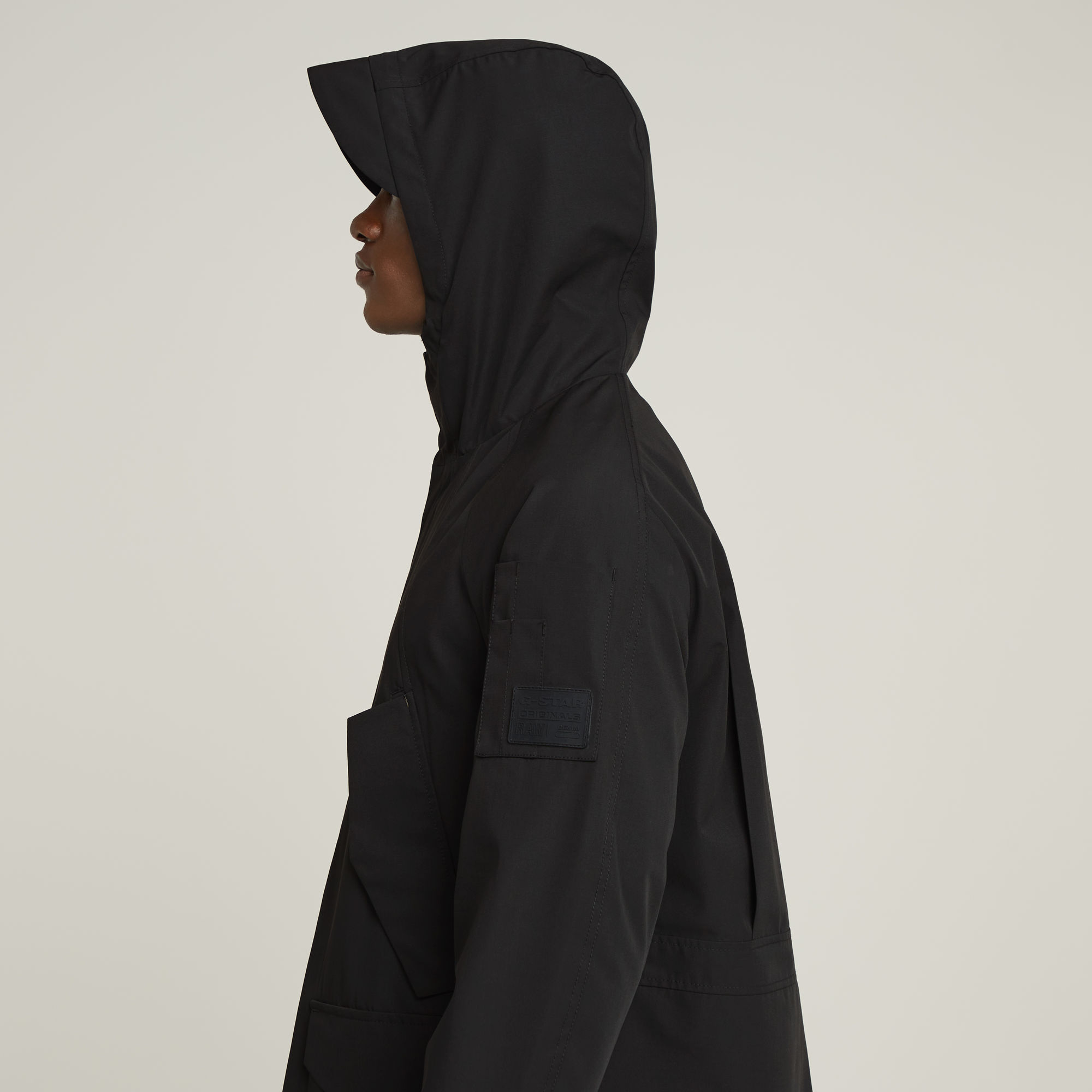 G-Star RAW Multipocket Unpadded Parka Zwart Heren