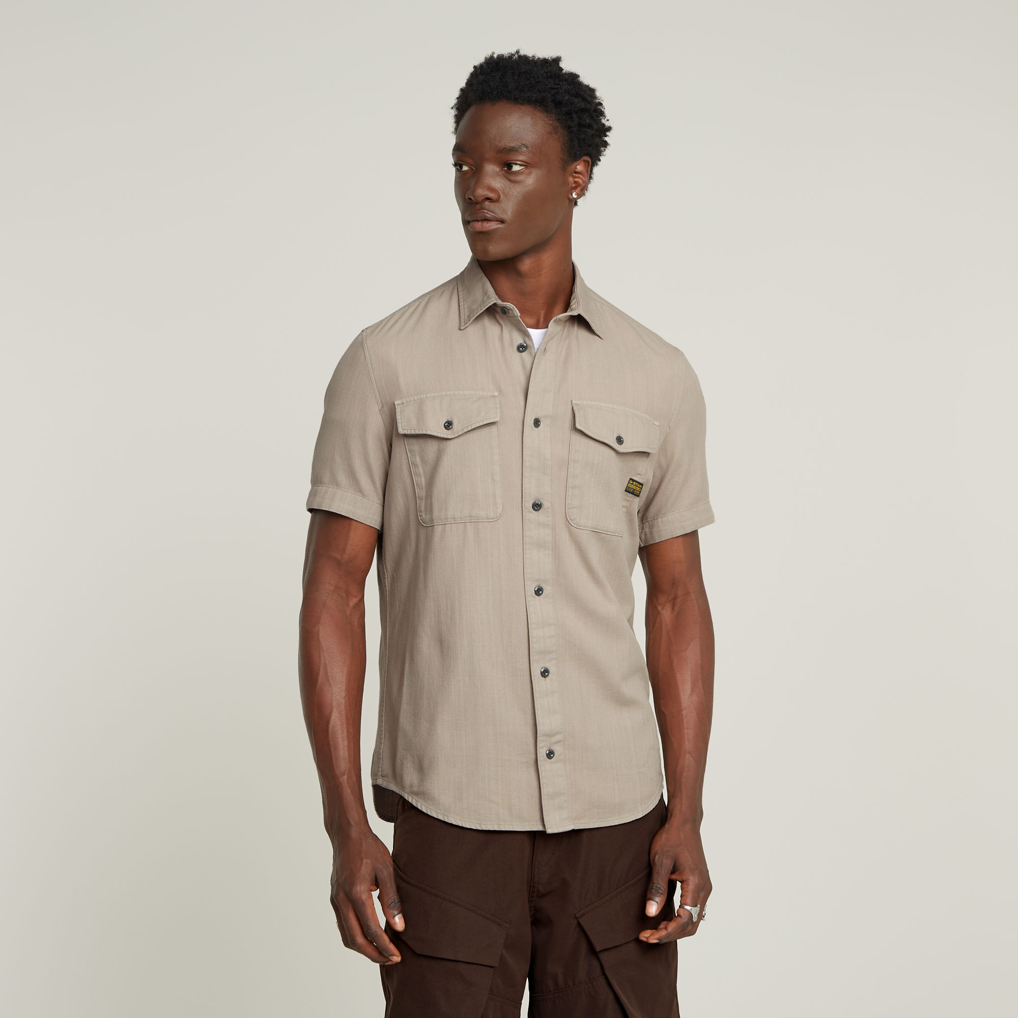 

Marine Slim Shirt - Beige - Men