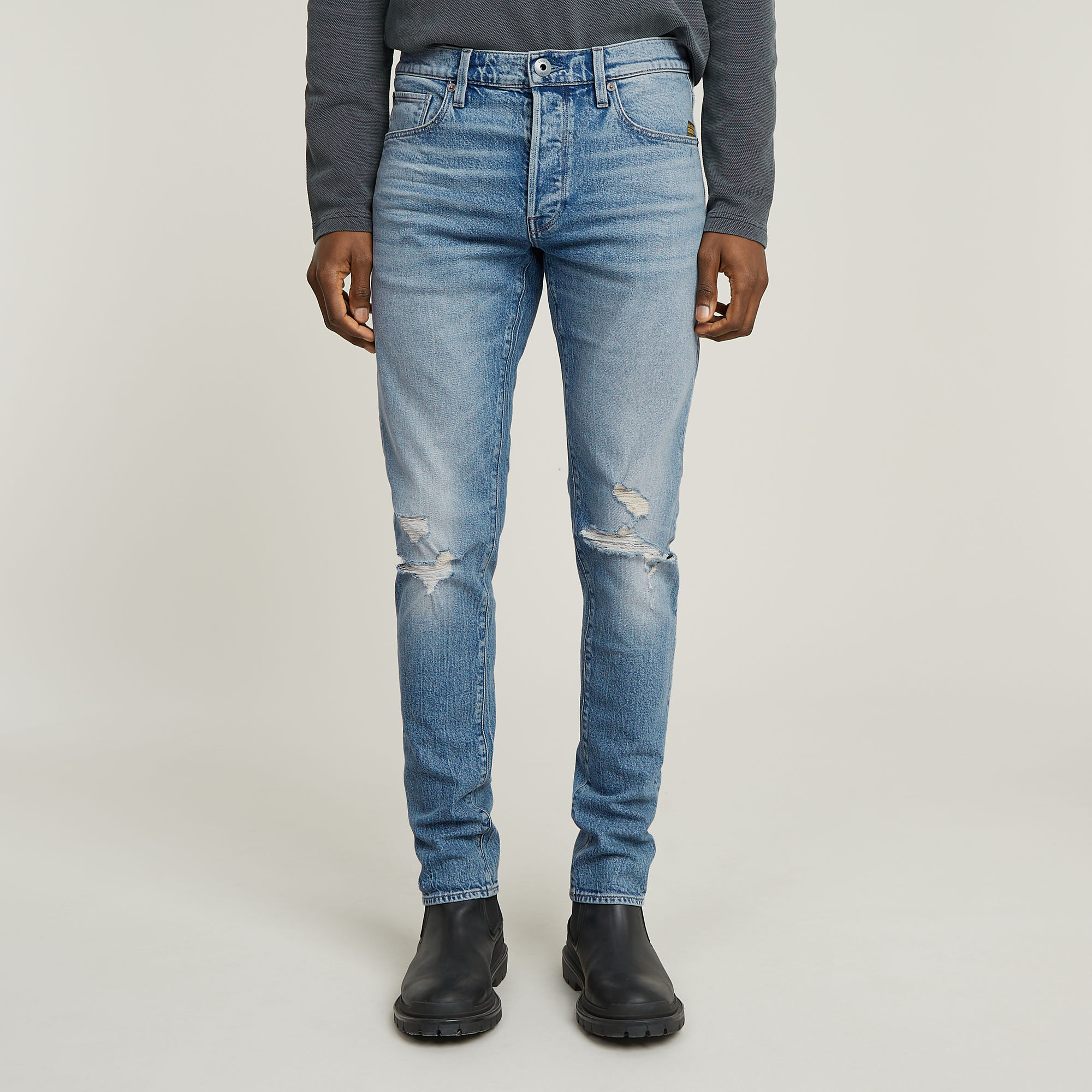 

3301 Slim Jeans - Midden blauw - Heren