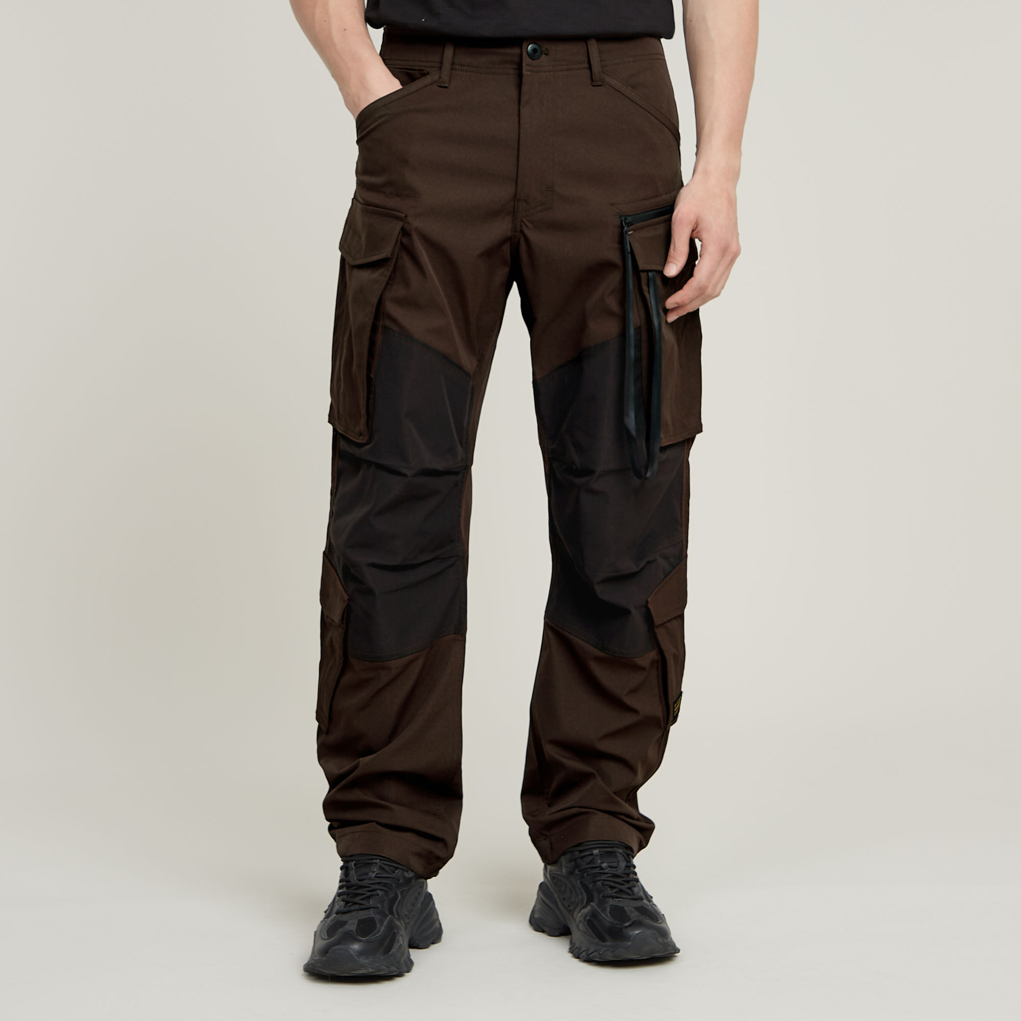 

Rovic Zip 3D Loose Pants - Brown - Men