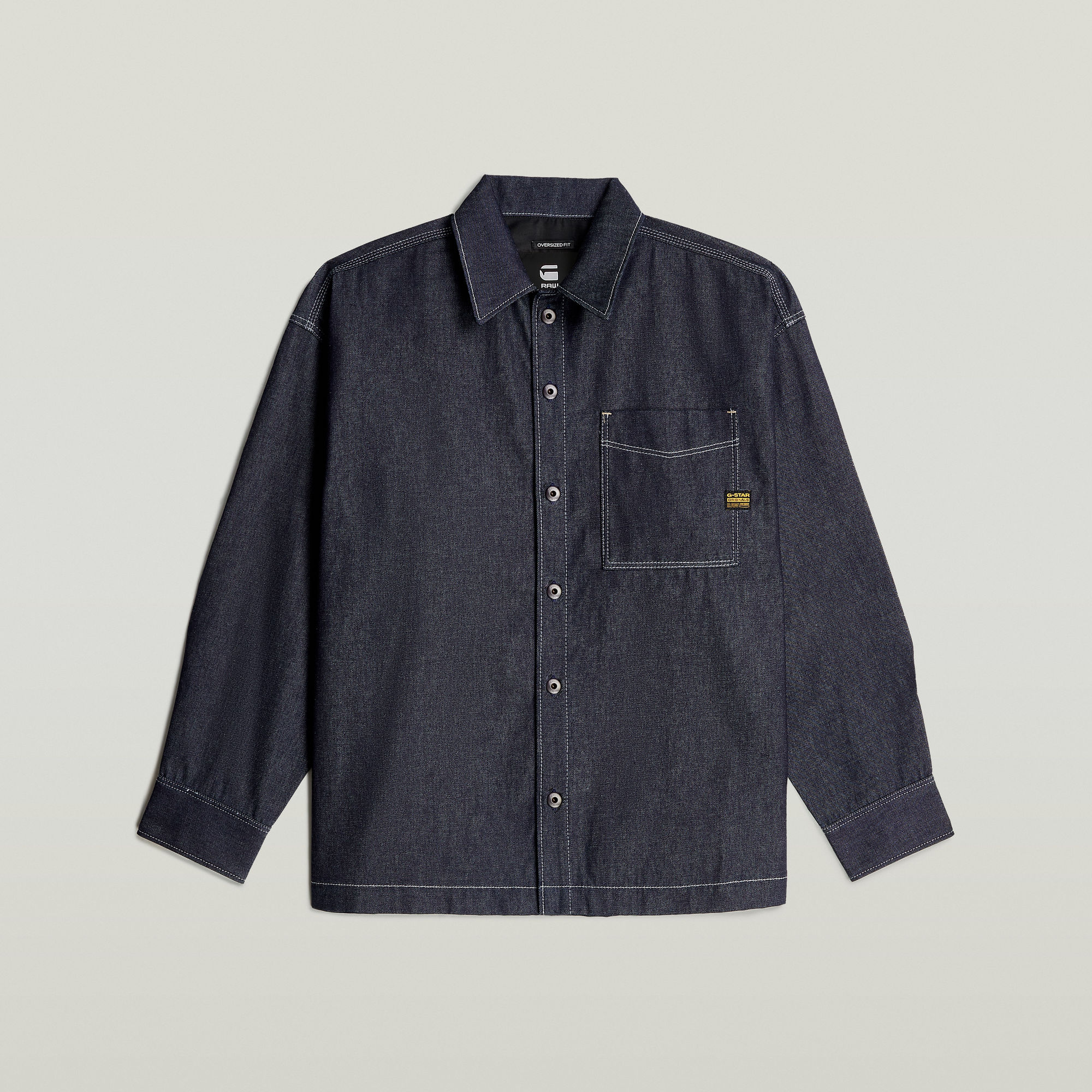 G-Star RAW Boxy Fit Shirt Donkerblauw Heren