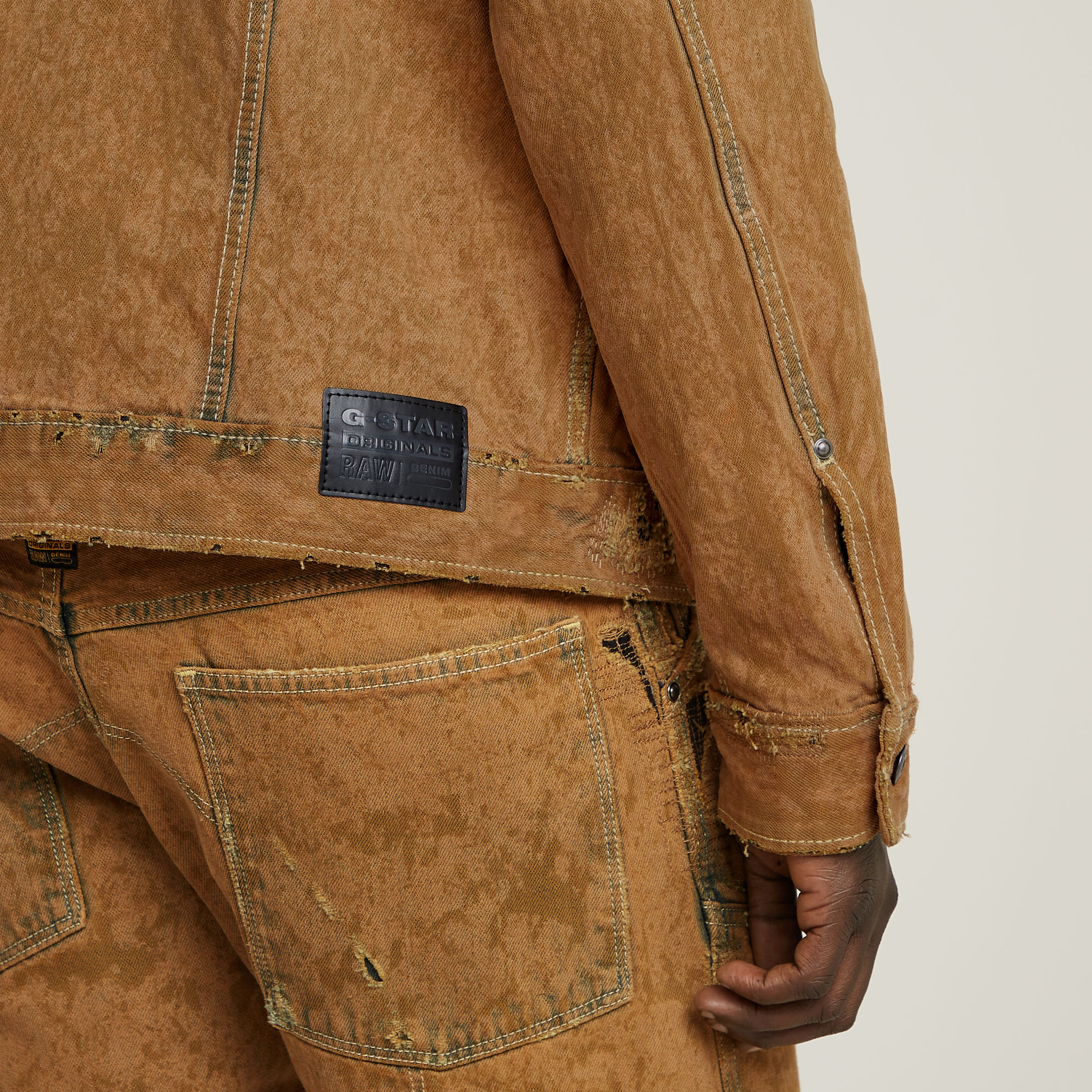 G-Star RAW Dakota Zip Jack Beige Heren