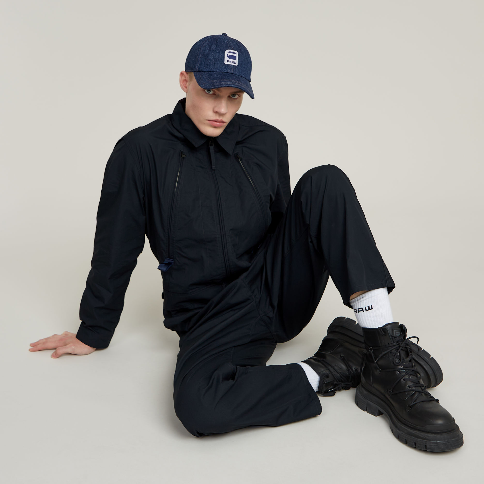 G-Star RAW Flight Jumpsuit Donkerblauw Heren