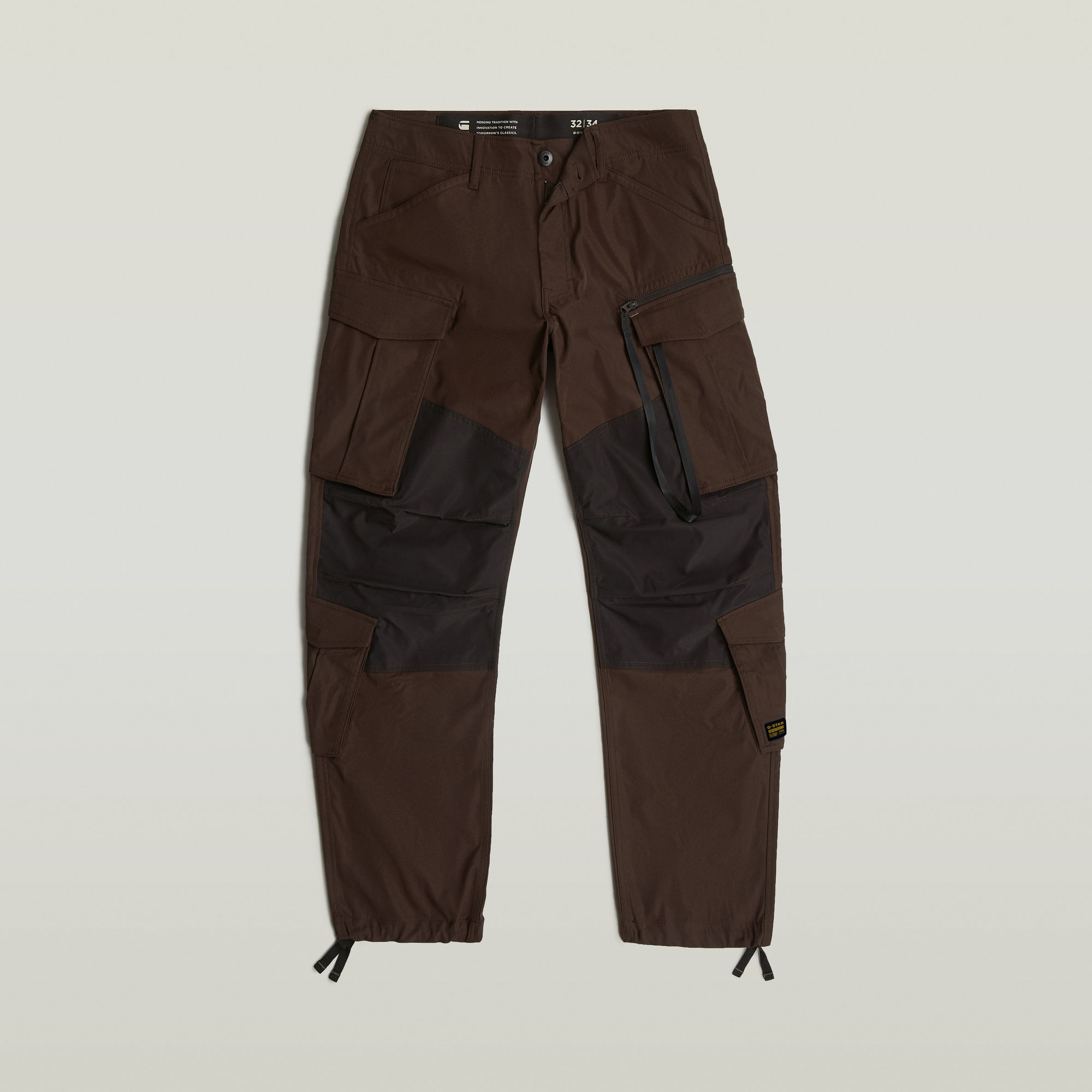 G-Star RAW Rovic Zip 3D Loose Broek Bruin Heren