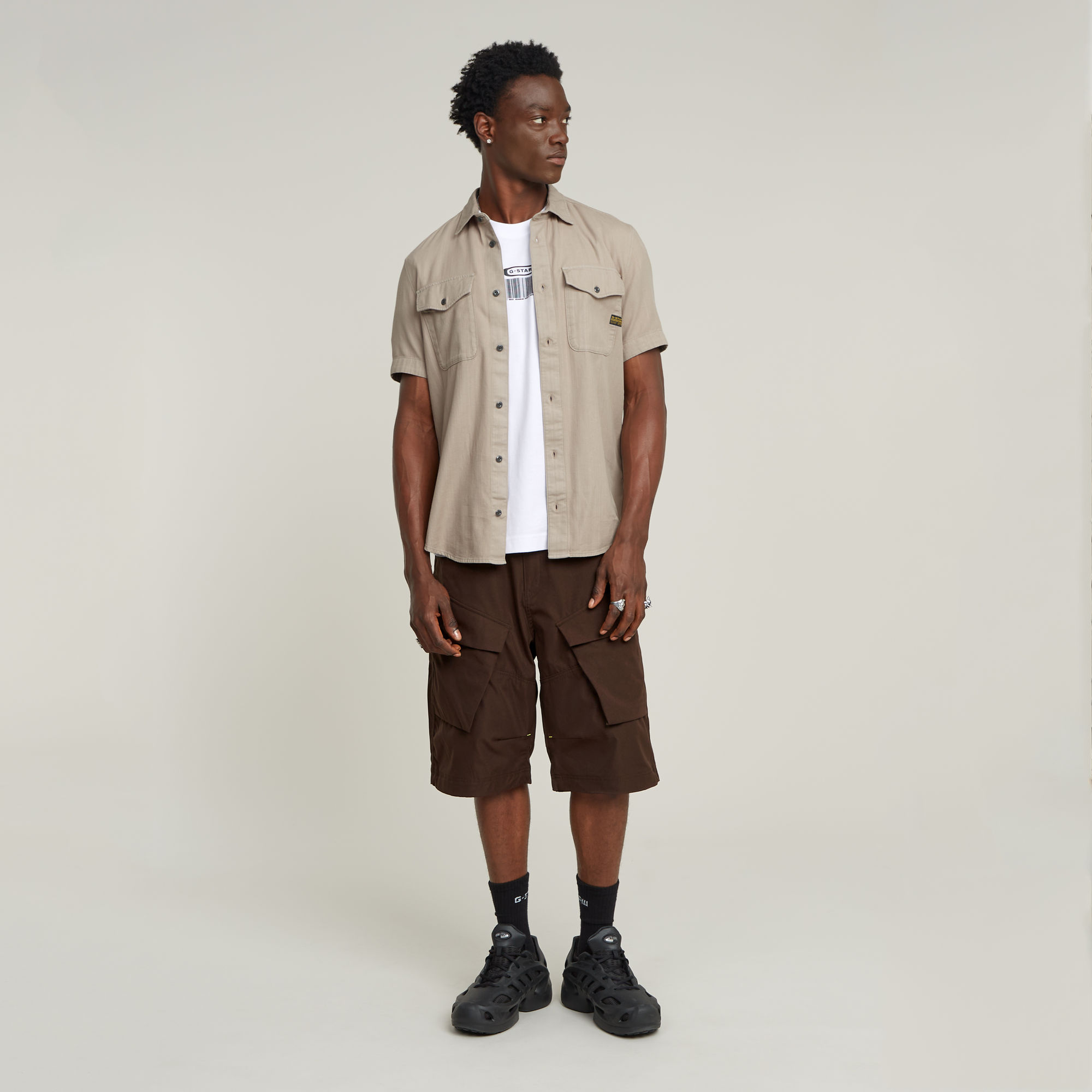 G-Star RAW Marine Slim Shirt Beige Heren