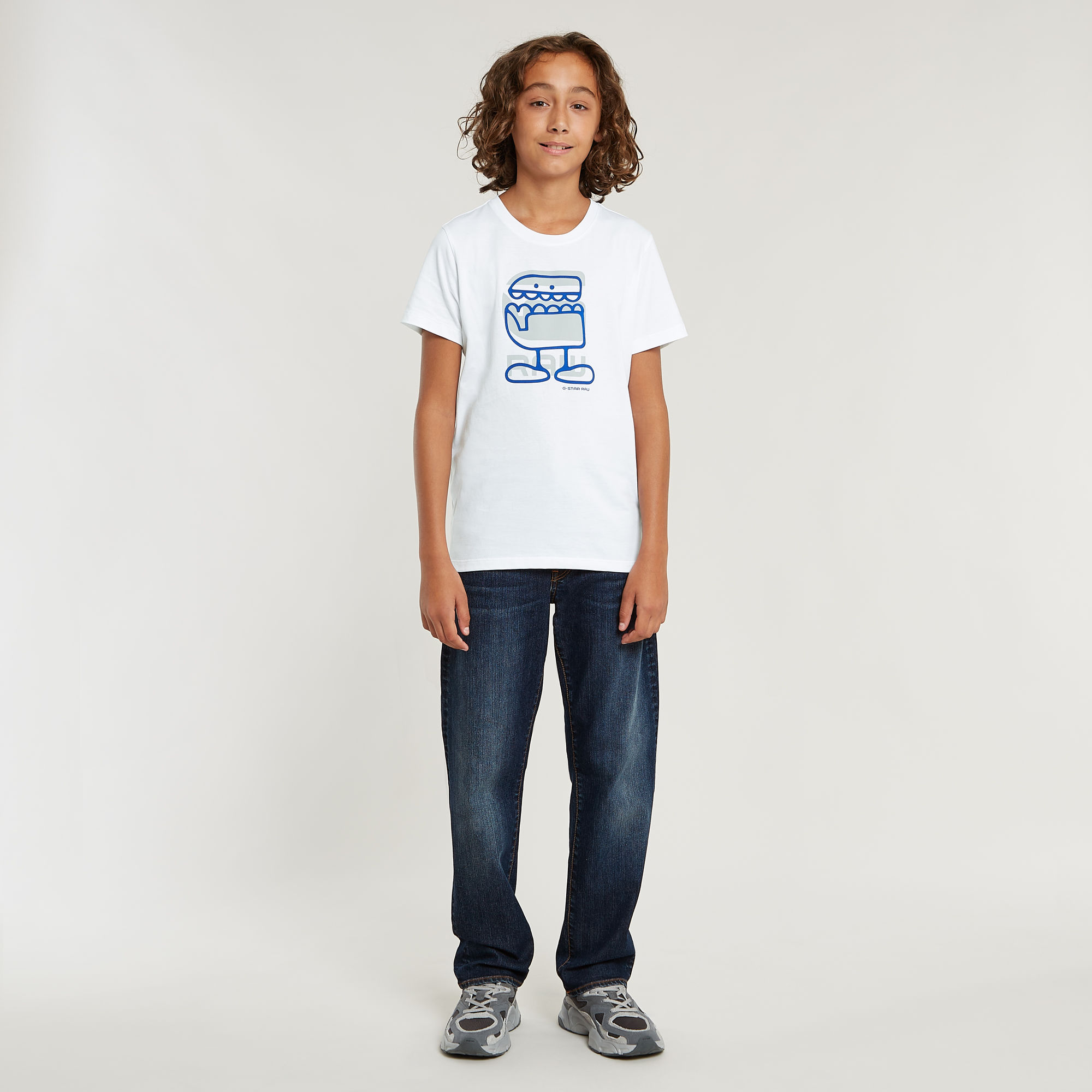 G-Star RAW Jongens 3301 Straight Jeans Donkerblauw jongens