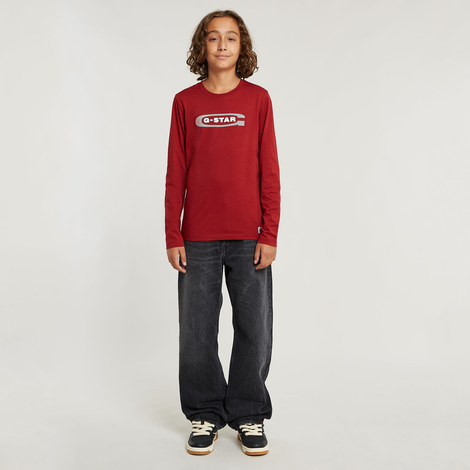 Thumbnail - Jungen T-Shirt Regular - Rot - jungen