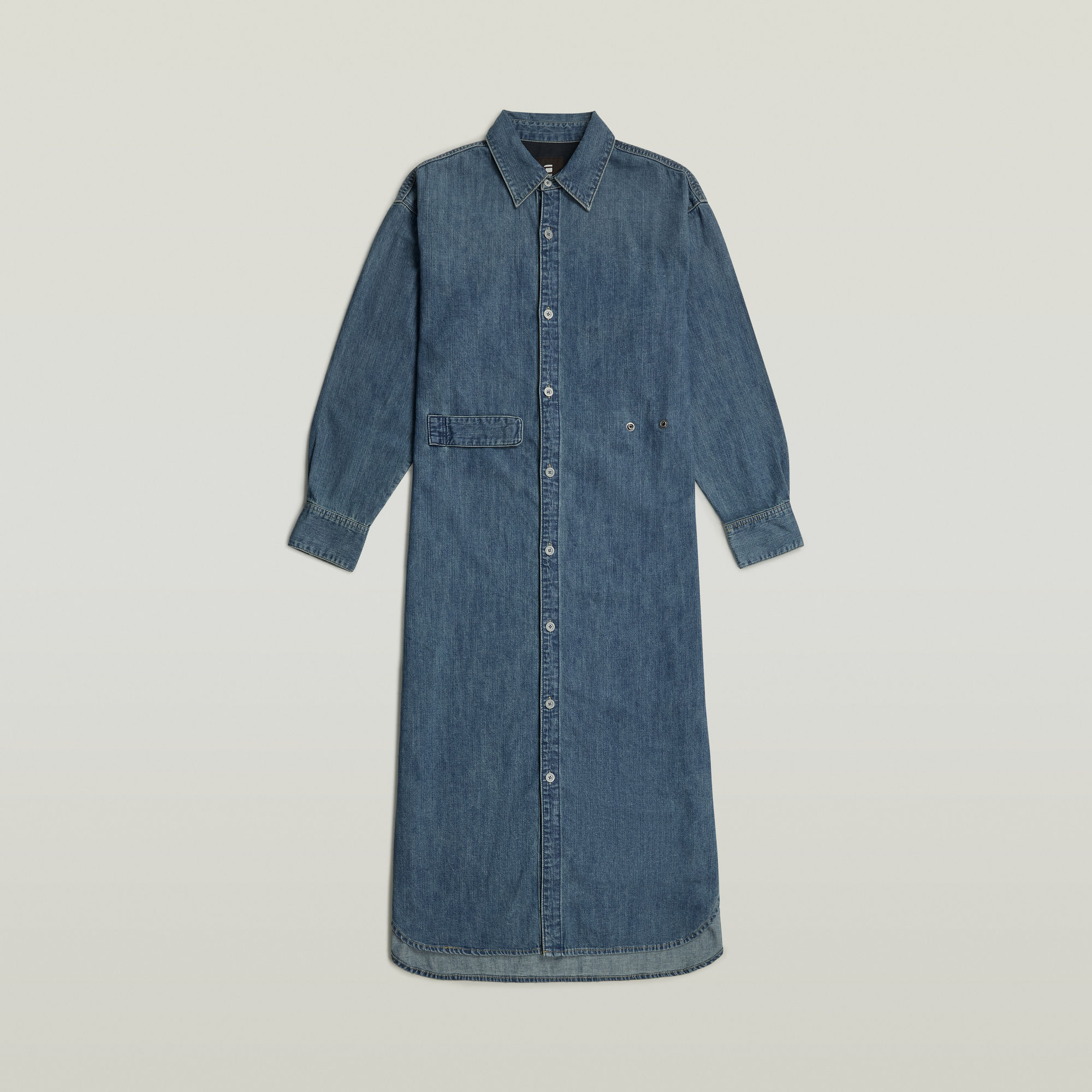 G-Star RAW Long Tab Blousejurk Midden blauw Dames