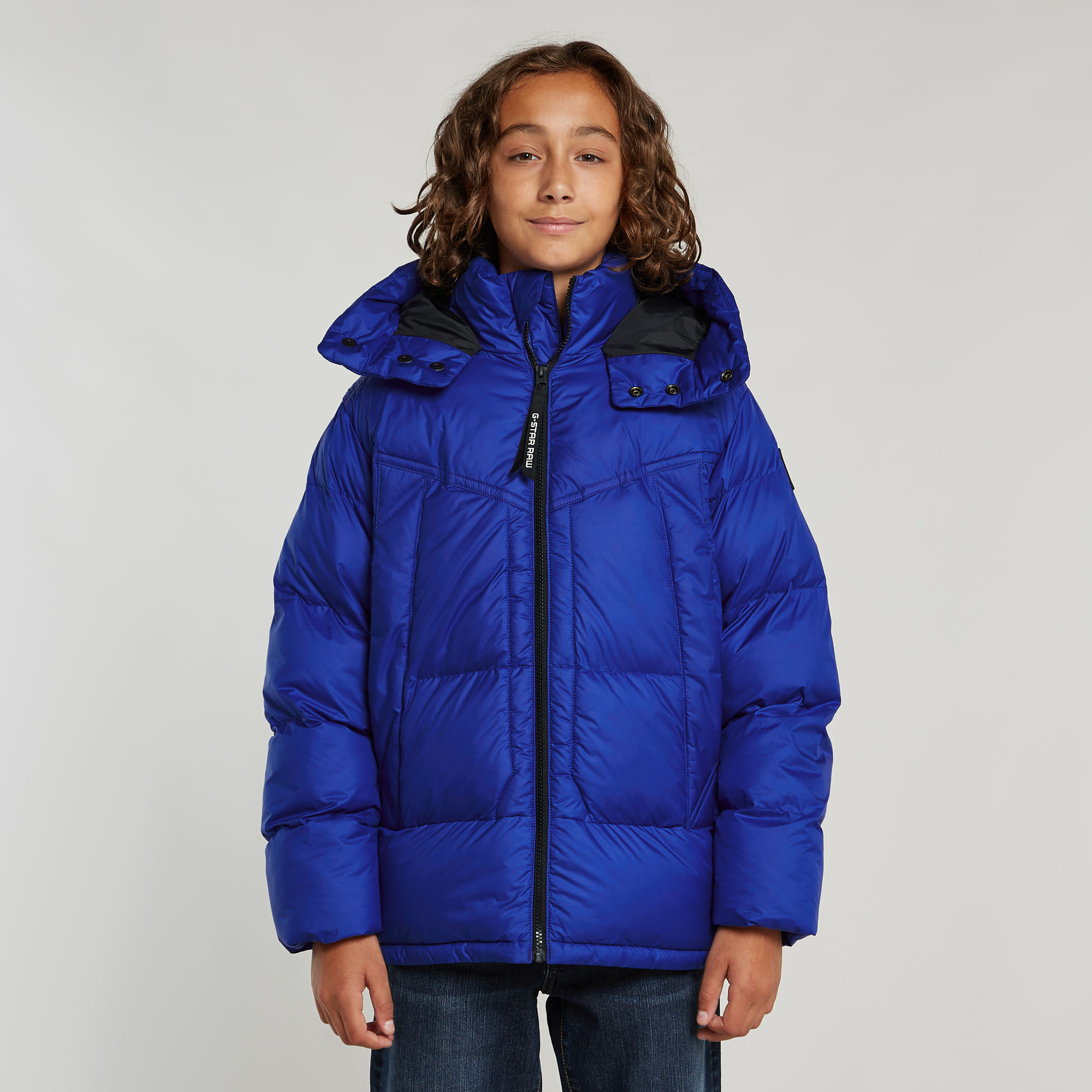 Jungen Whistler Padded Hooded Jacke - Mittelblau - jungen