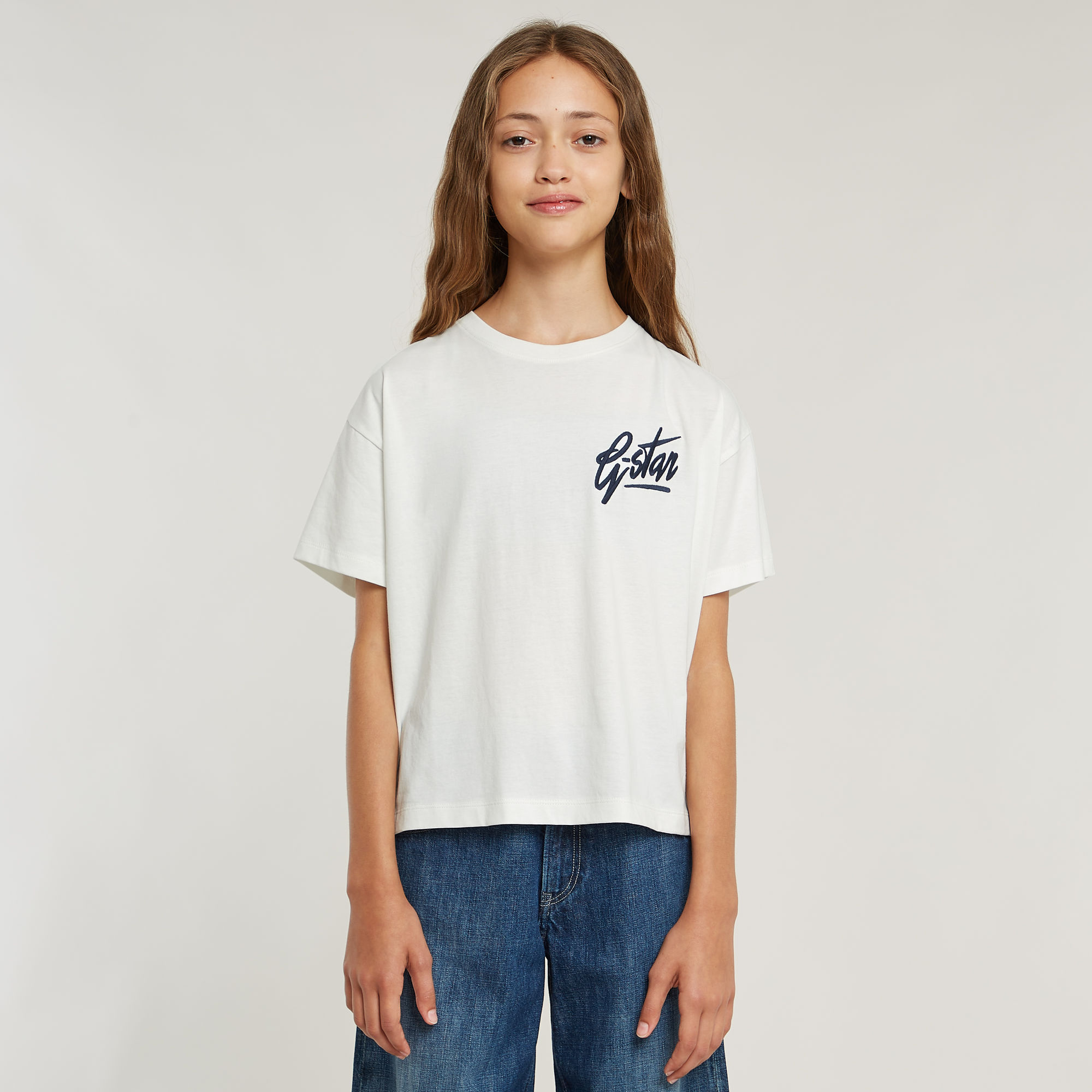 

Girls Top Loose Short - White - girls