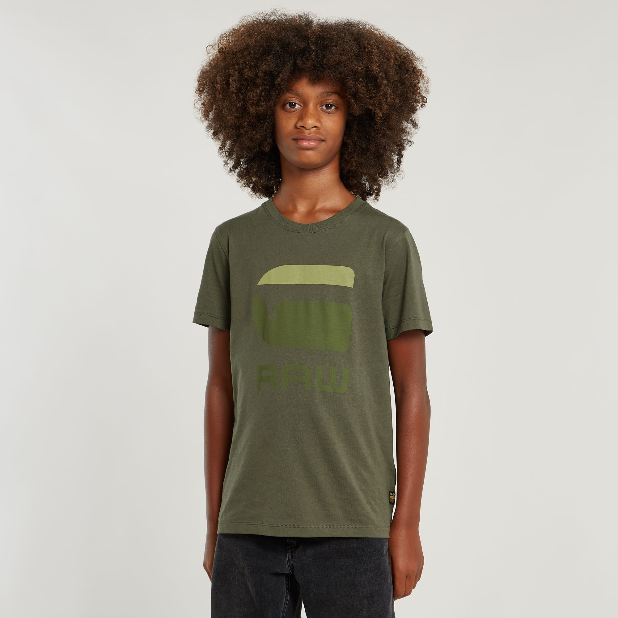 G-Star RAW Jongens T-Shirt Regular Groen jongens