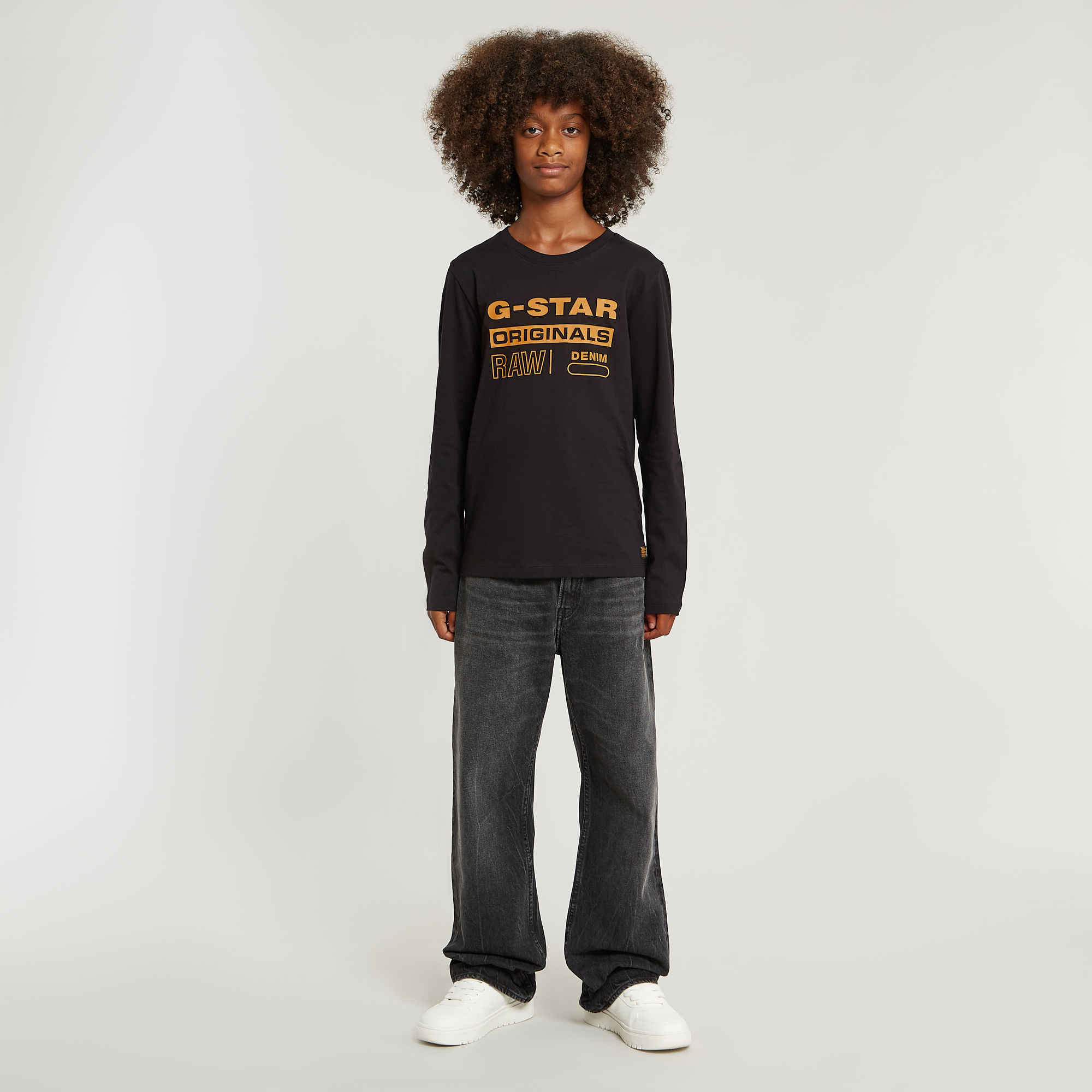 G-Star RAW Jongens T-Shirt Regular Zwart jongens