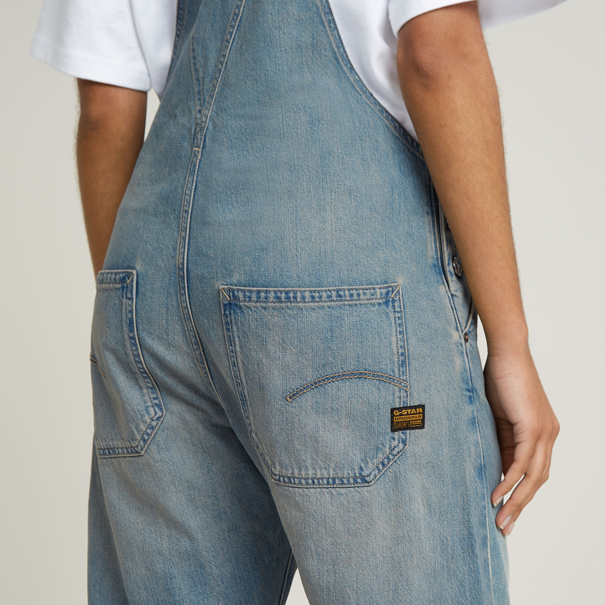 G-Star RAW Bowey 3D Loose Overal Lichtblauw Dames