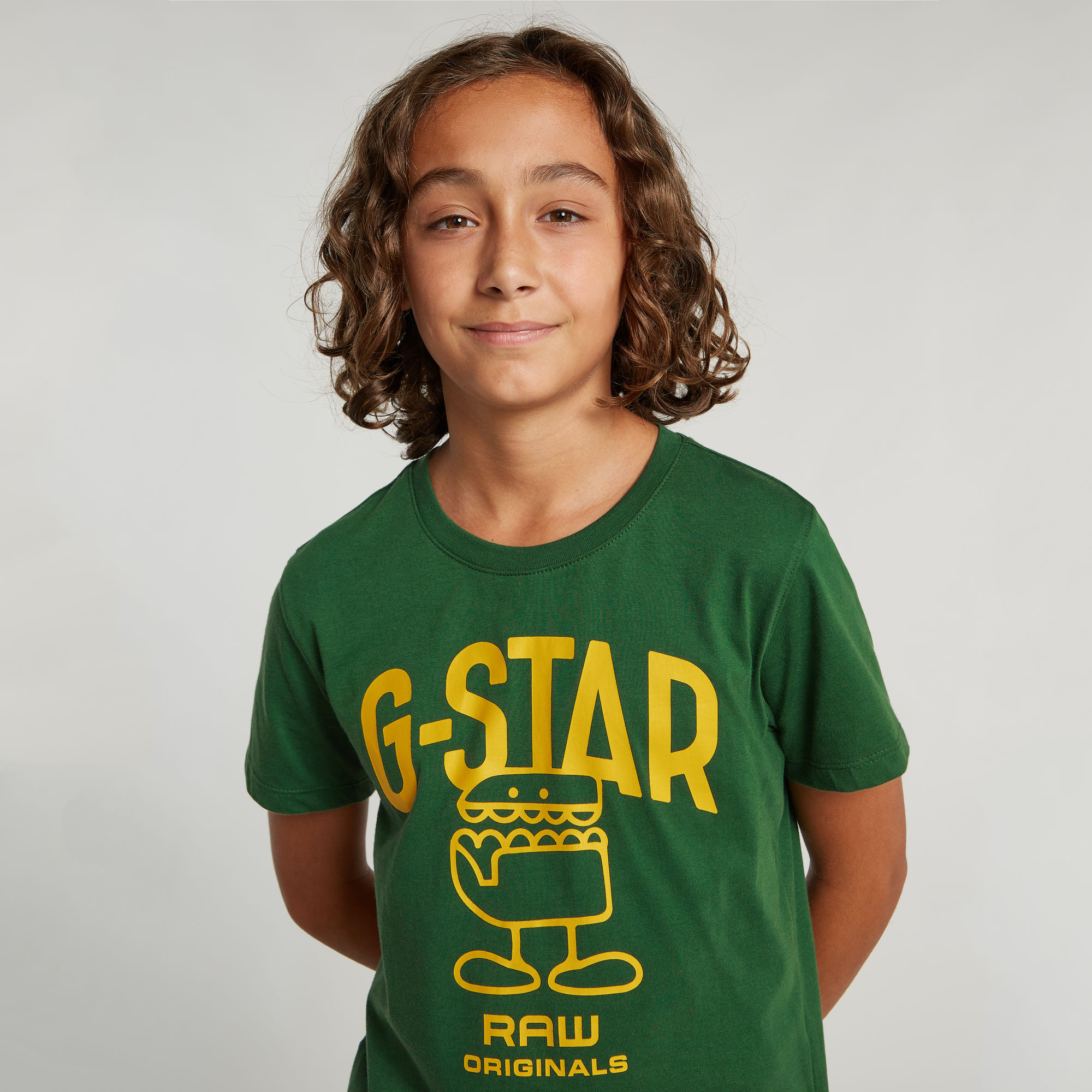 G-Star RAW Jongens T-Shirt Comic Groen jongens