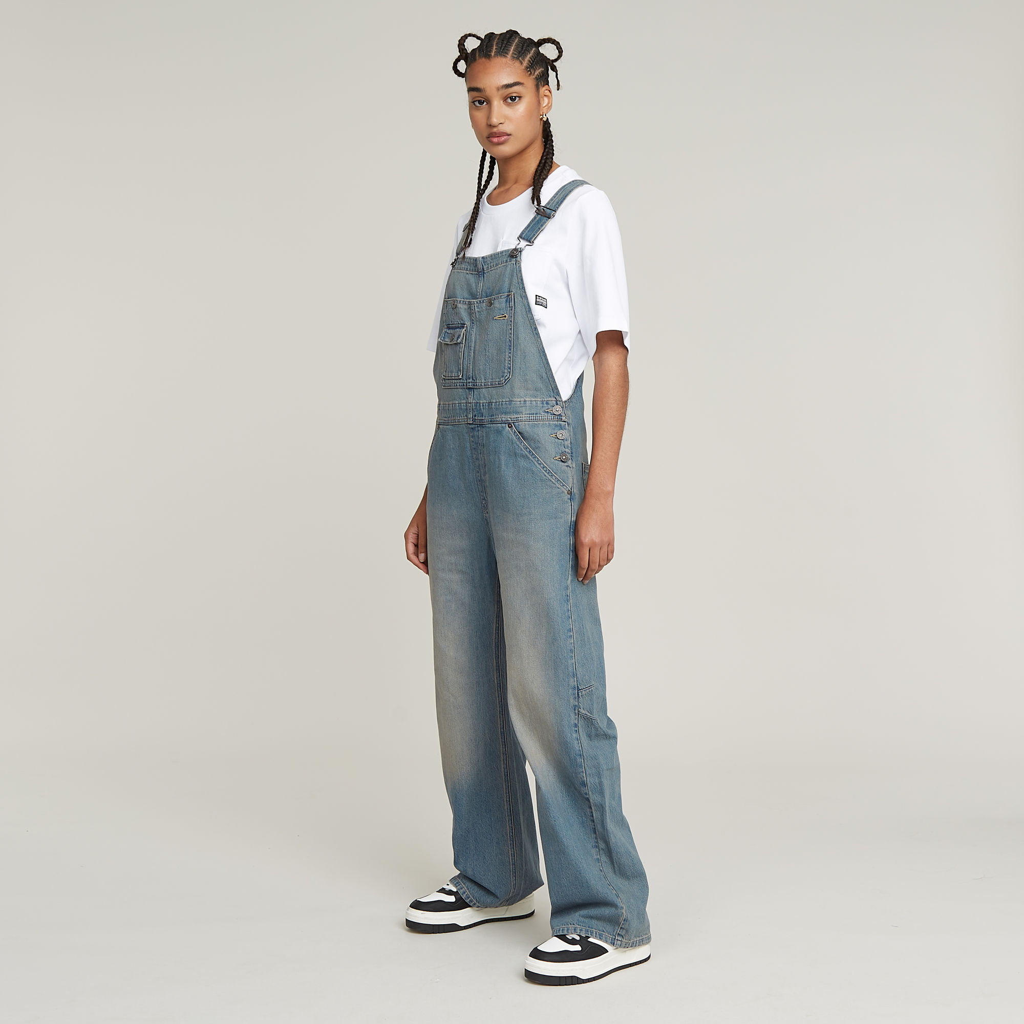 G-Star RAW Bowey 3D Loose Overal Lichtblauw Dames