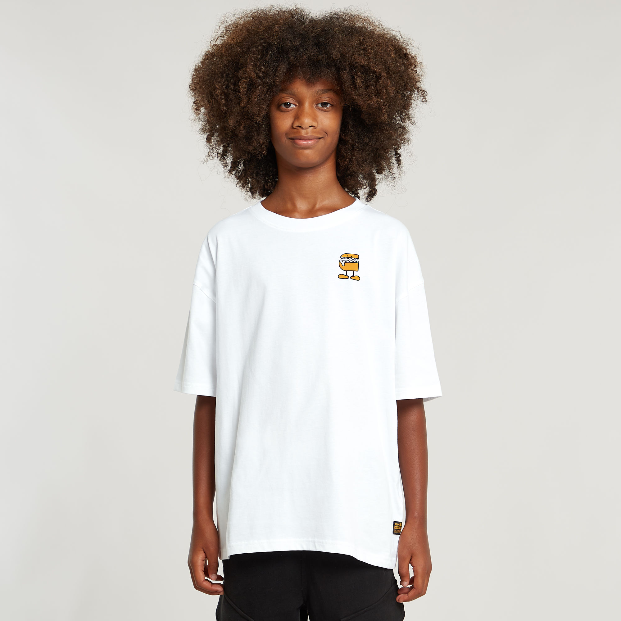 G-Star RAW Jongens T-Shirt Loose Comic Wit jongens