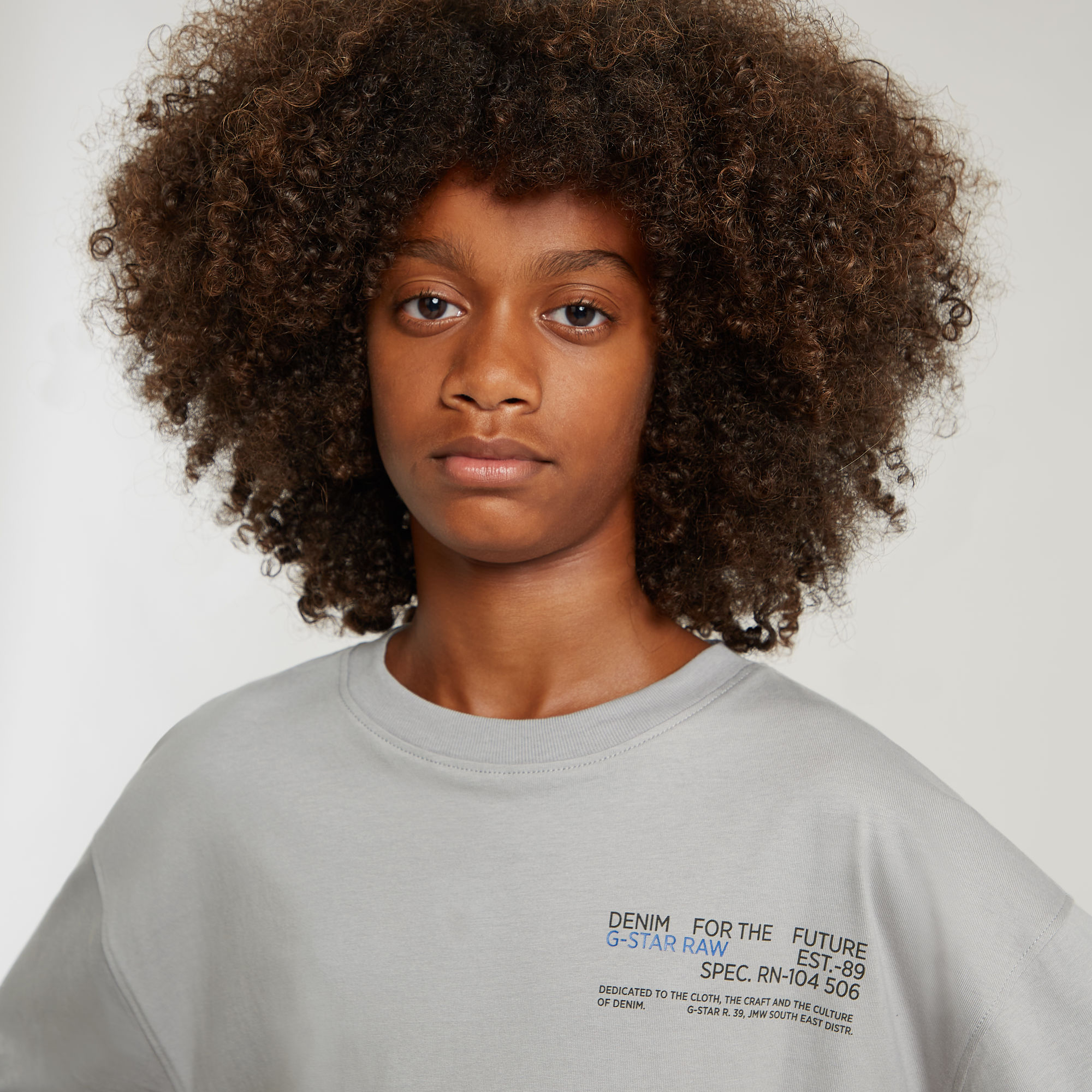 G-Star RAW Jongens T-Shirt Boxy Grijs jongens