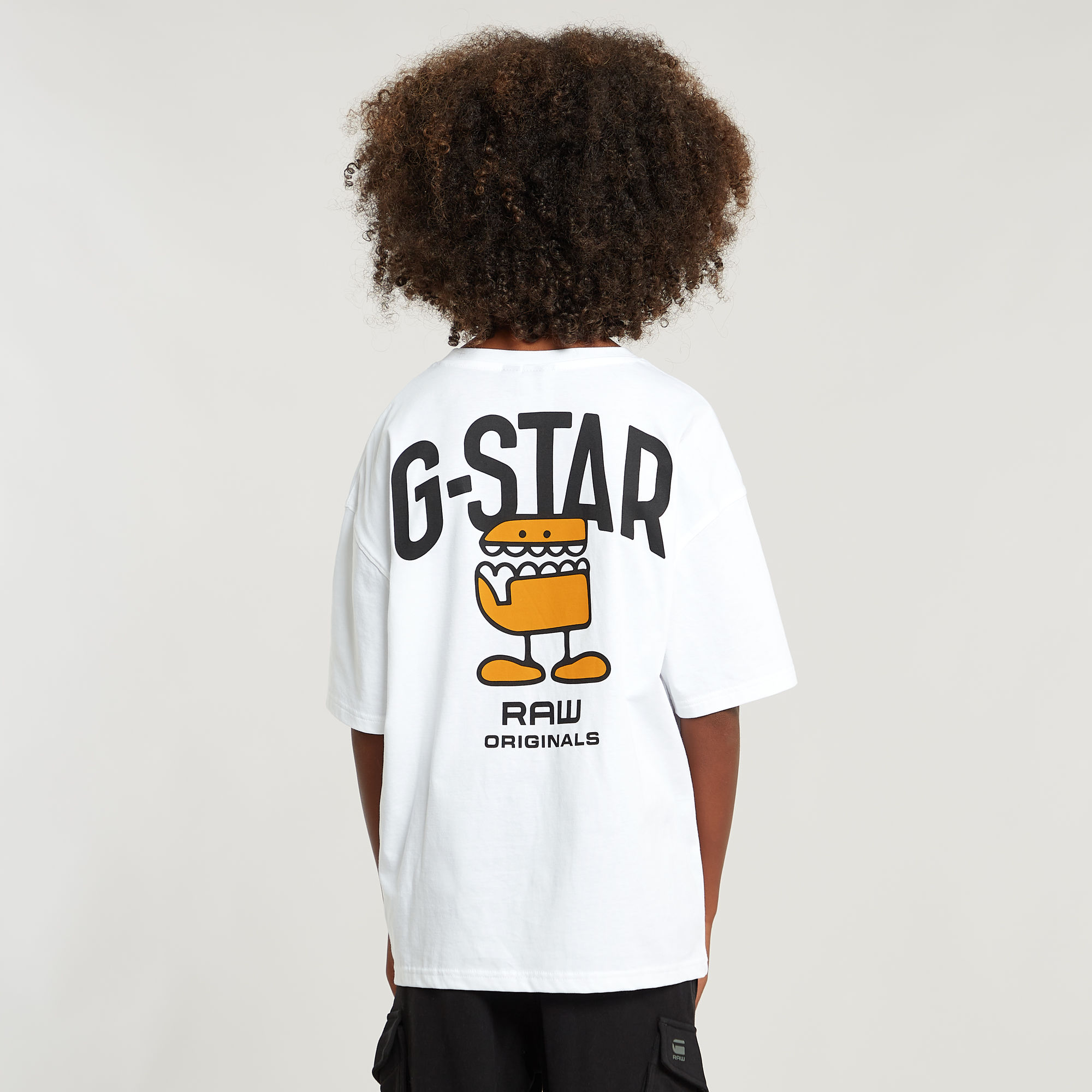 G-Star RAW Jongens T-Shirt Loose Comic Wit jongens