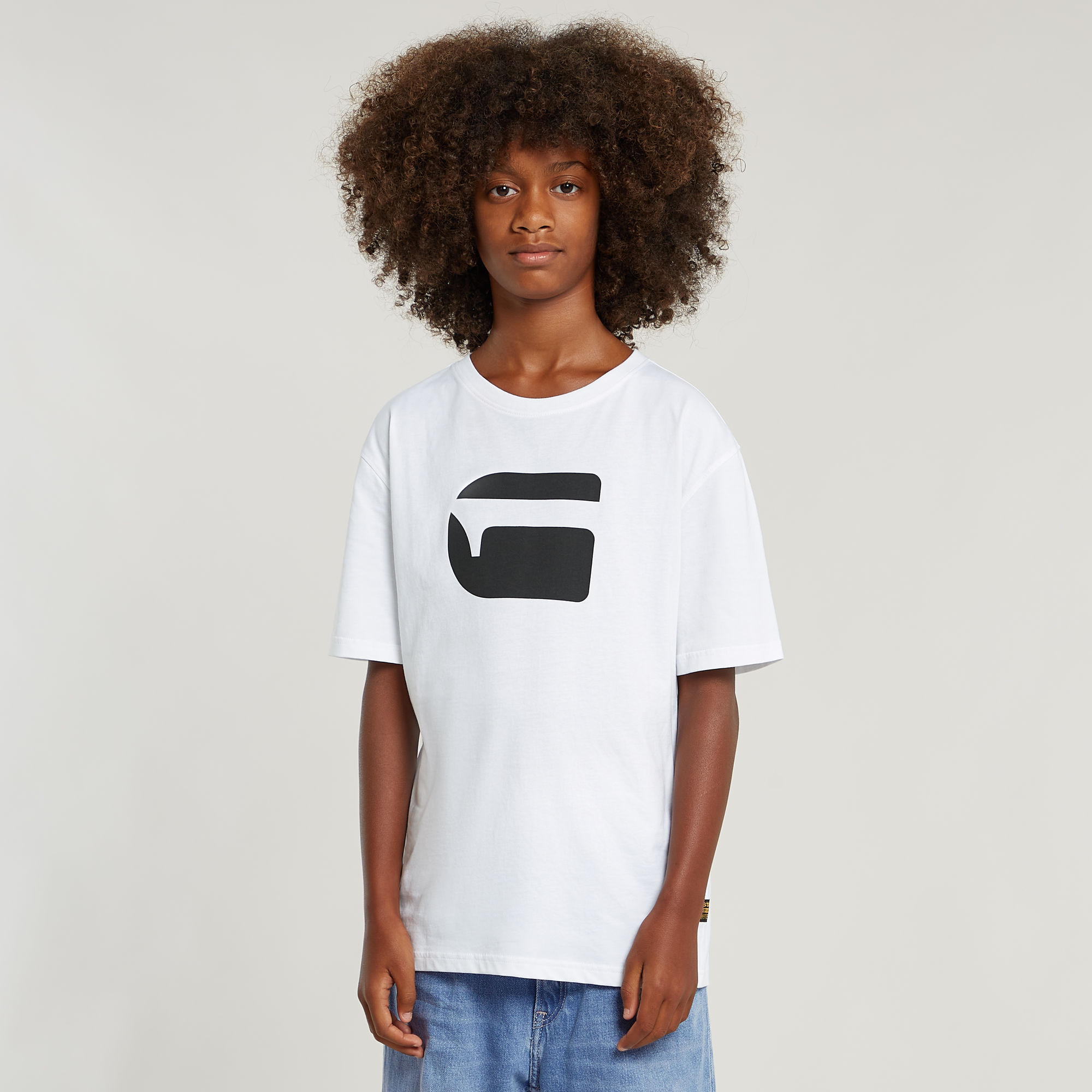 Jungen T-Shirt Loose - Weiß - jungen