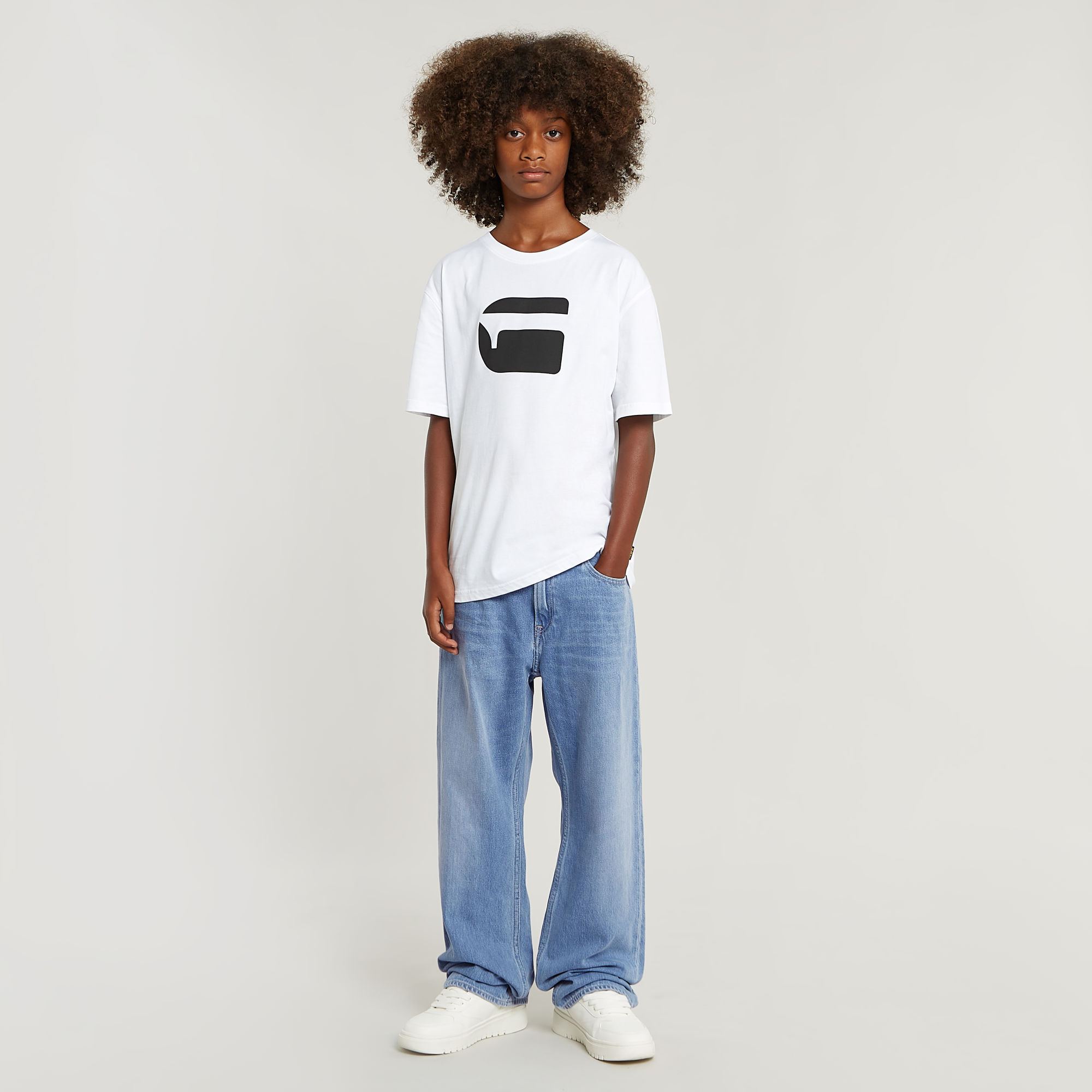 G-Star RAW Jongens T-Shirt Loose Wit jongens
