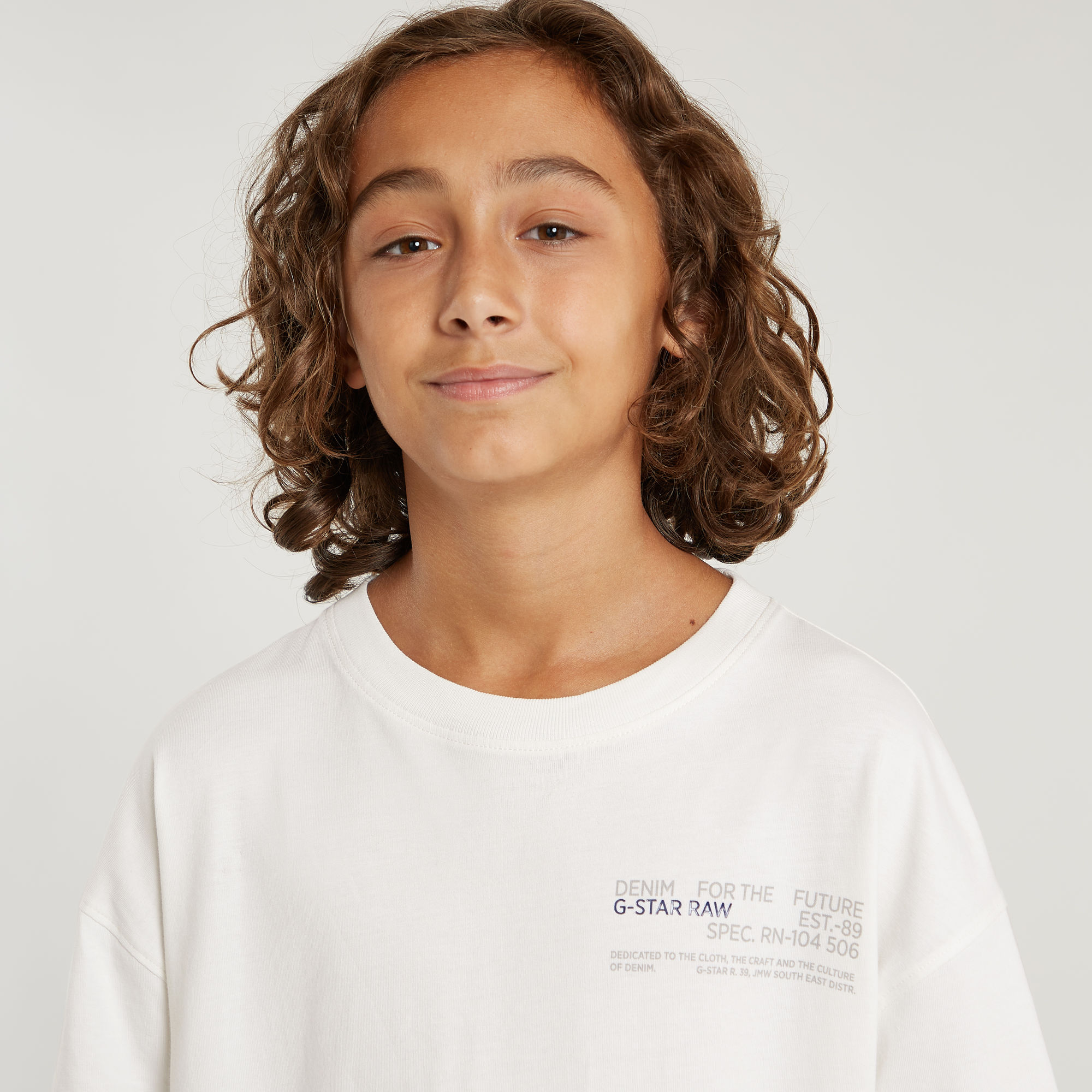 G-Star RAW Jongens T-Shirt Boxy Wit jongens