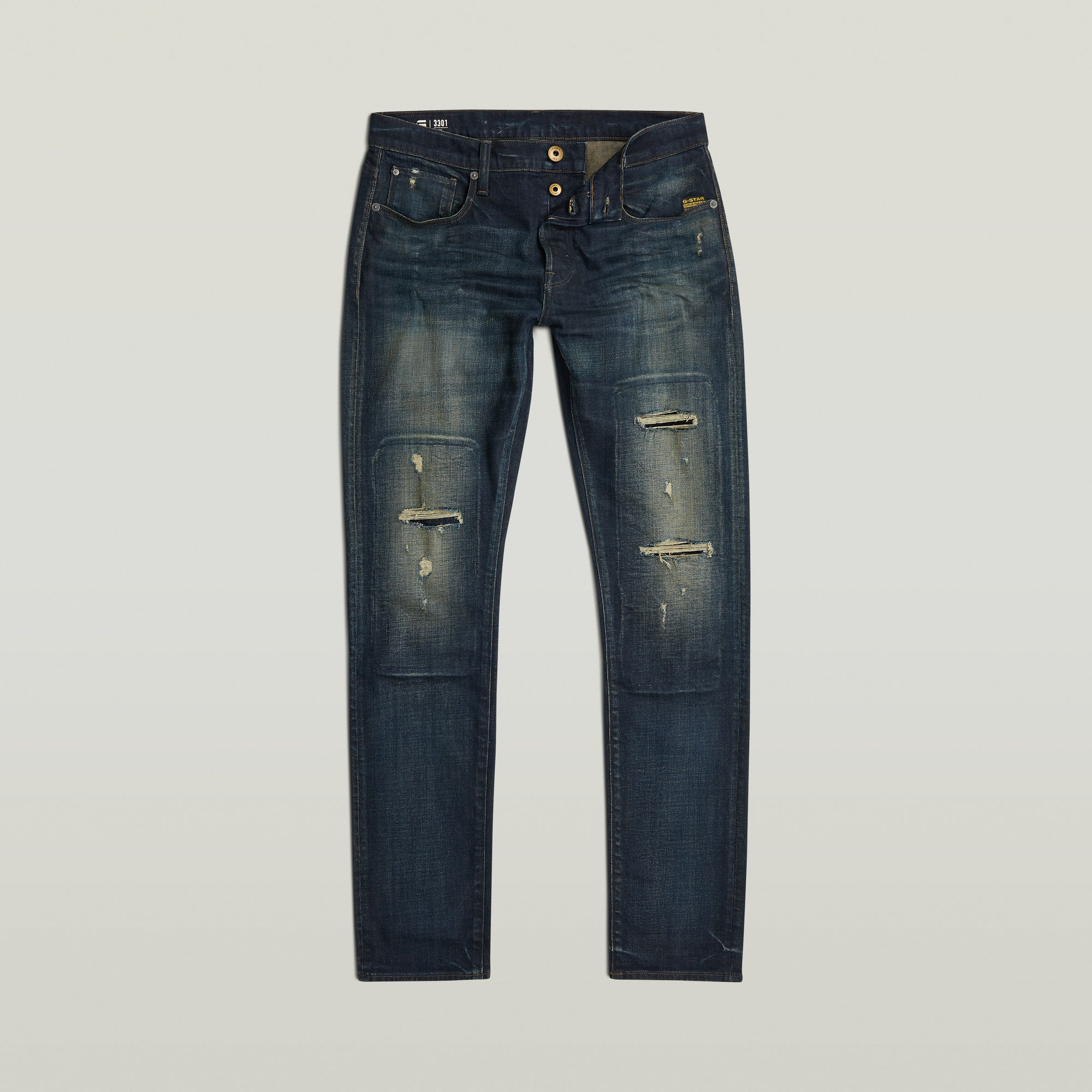 G-Star RAW 3301 Slim Jeans Donkerblauw Heren