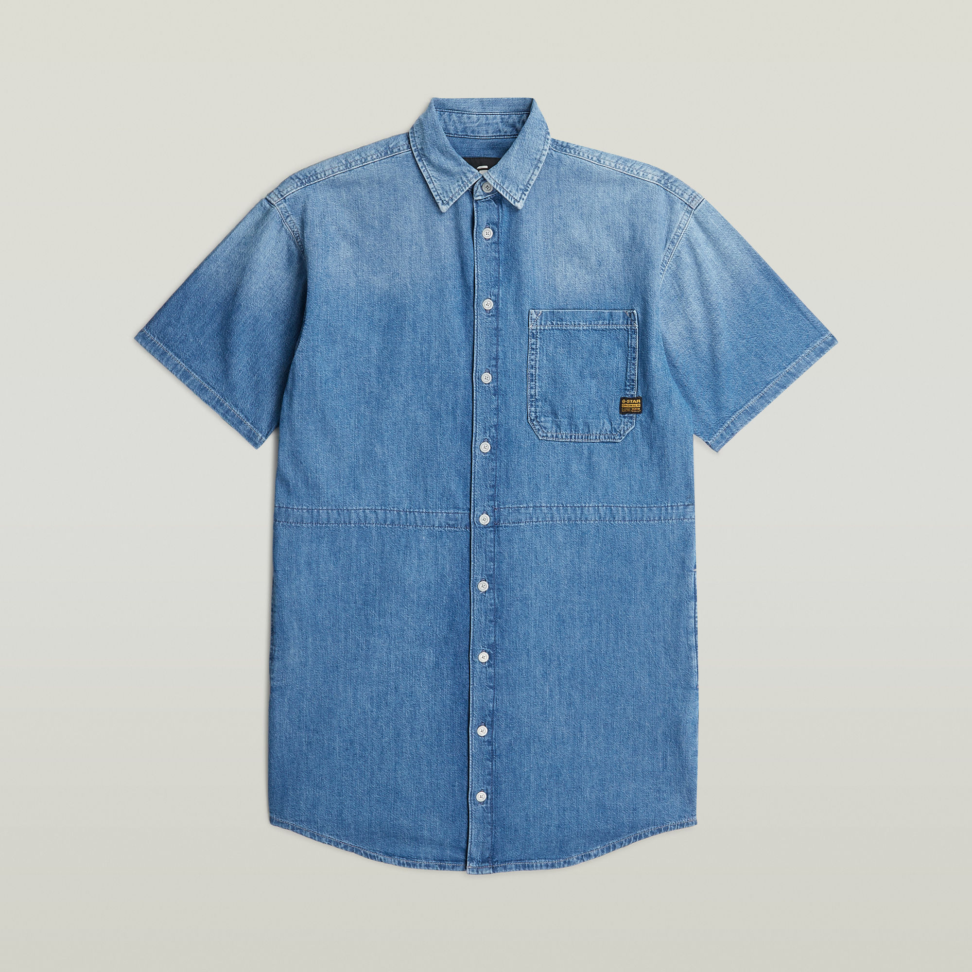 G-Star RAW Relaxed Drawcord Jurk Midden blauw Dames