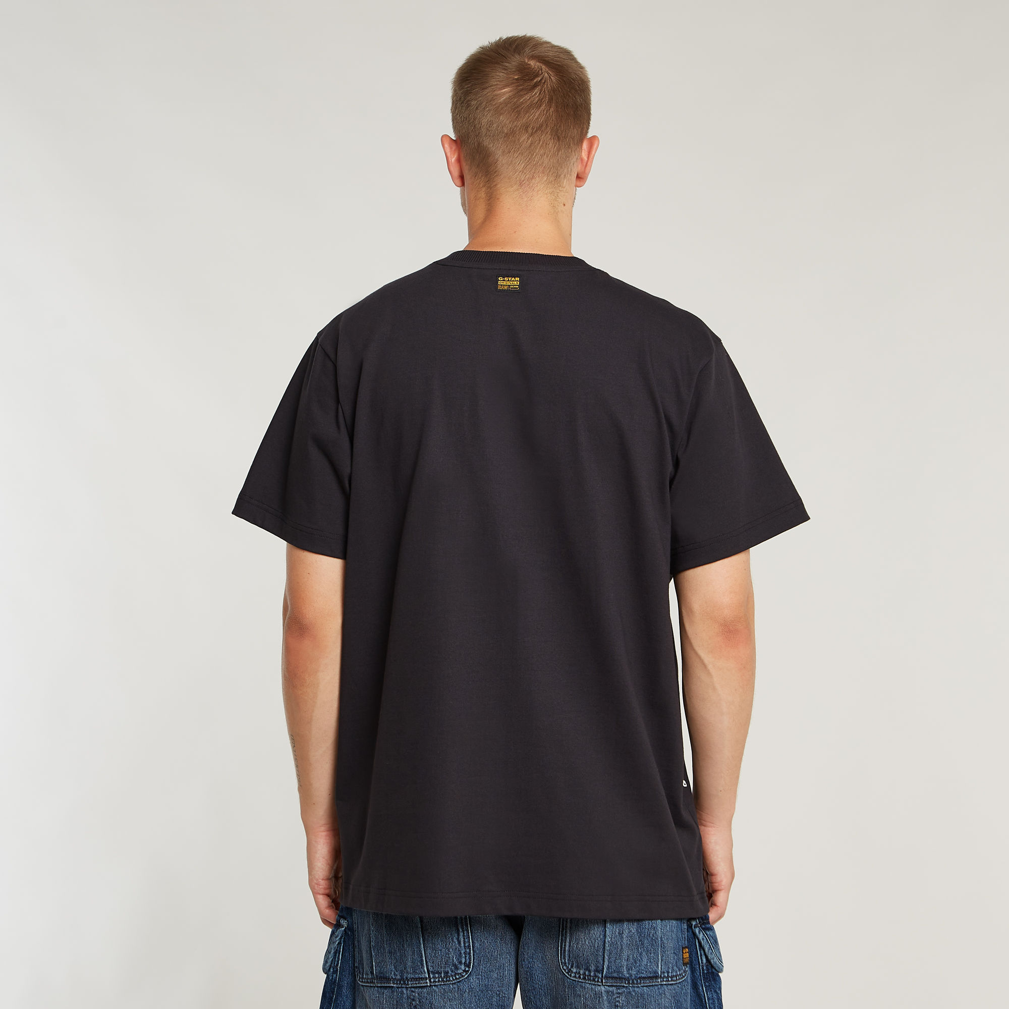 G-Star RAW Seam Detail Loose T-Shirt Zwart Heren