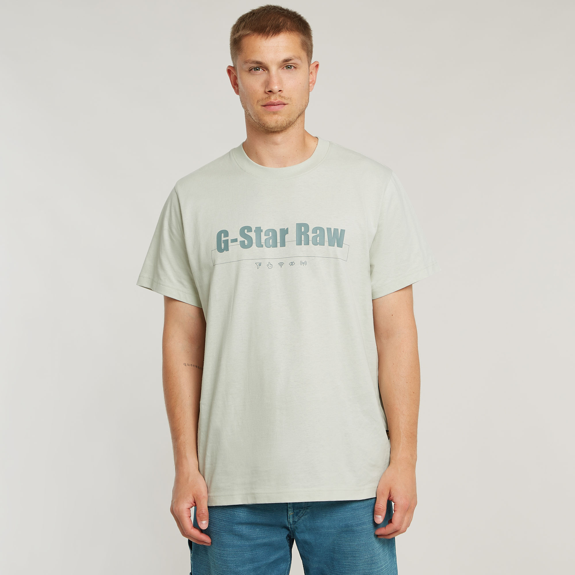 G-Star RAW Symbols Print Loose T-Shirt - Grijs - Heren