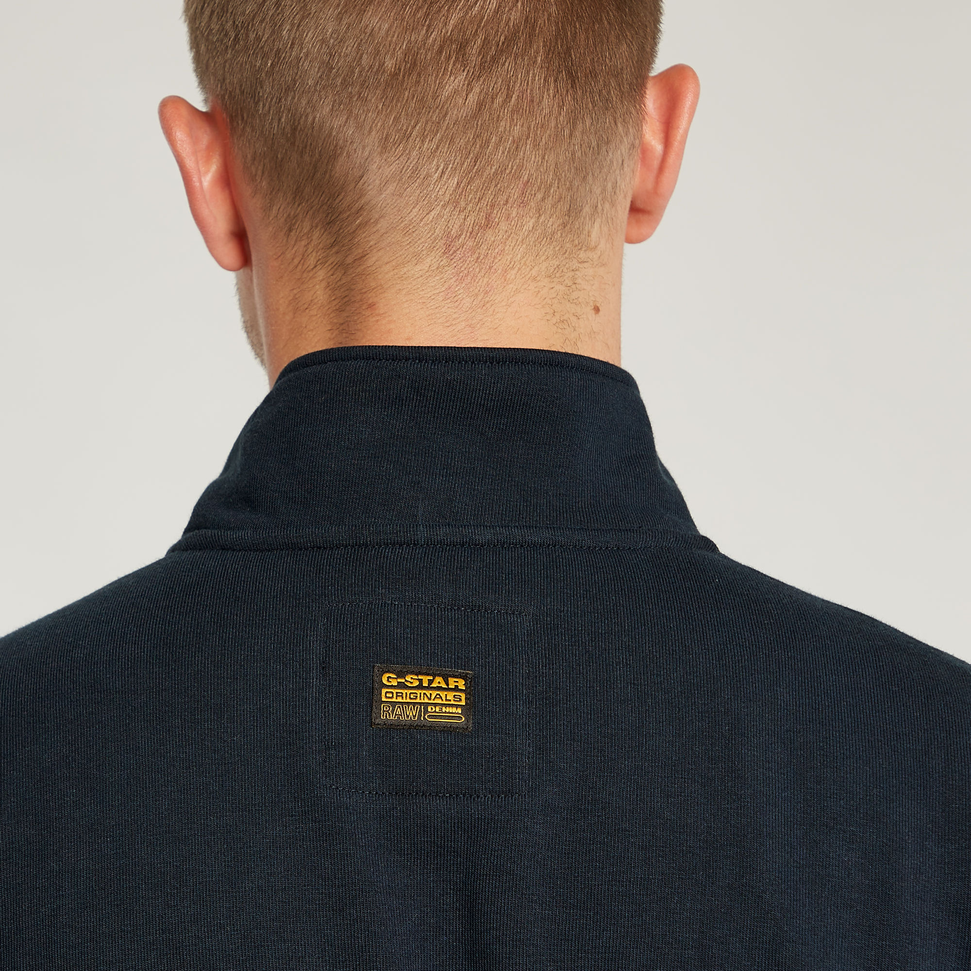 G-Star RAW Nifous Half Zip Sweater Donkerblauw Heren