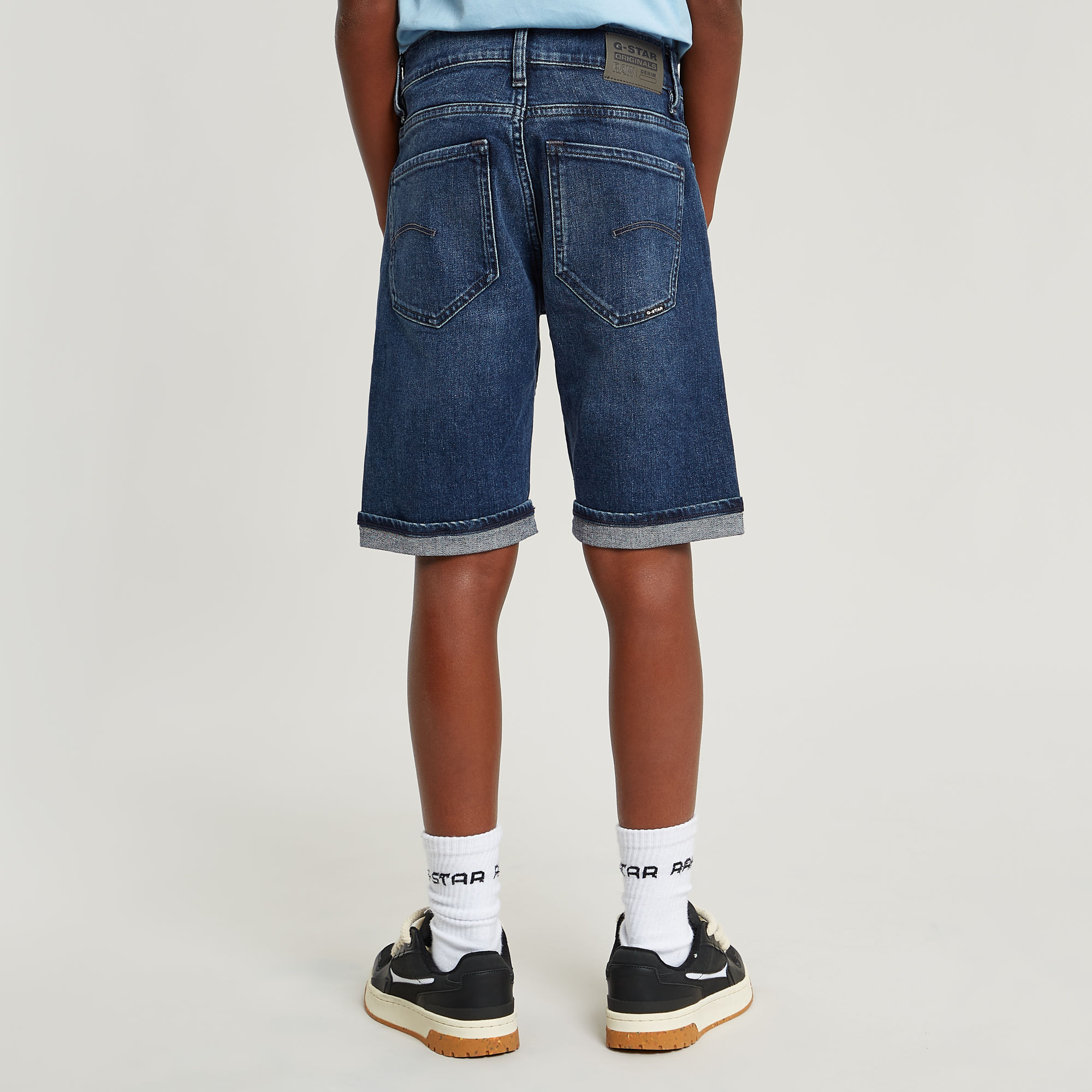 G-Star RAW Jongens Mosa Denim Short Donkerblauw jongens
