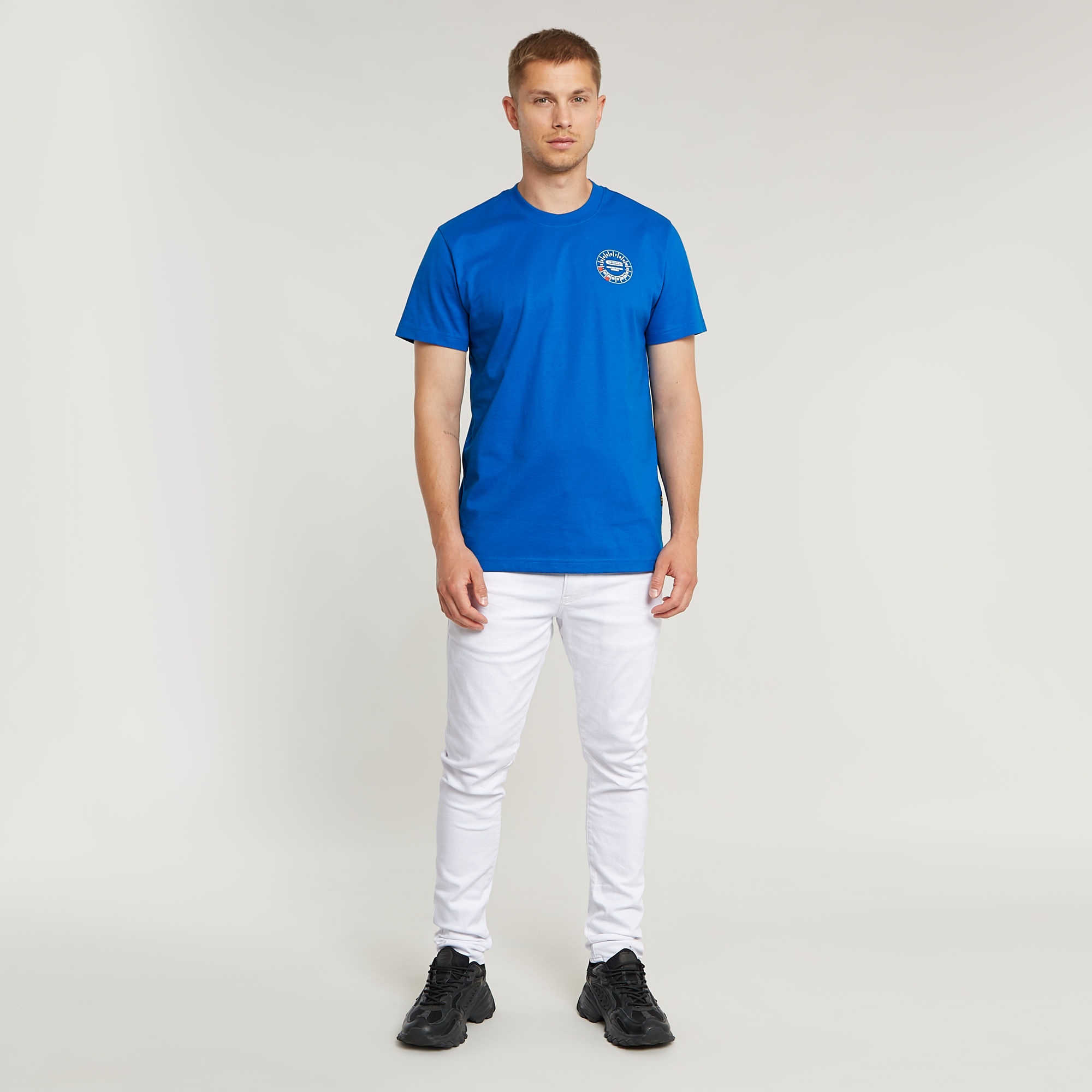 G-Star RAW Gauge T-Shirt Midden blauw Heren