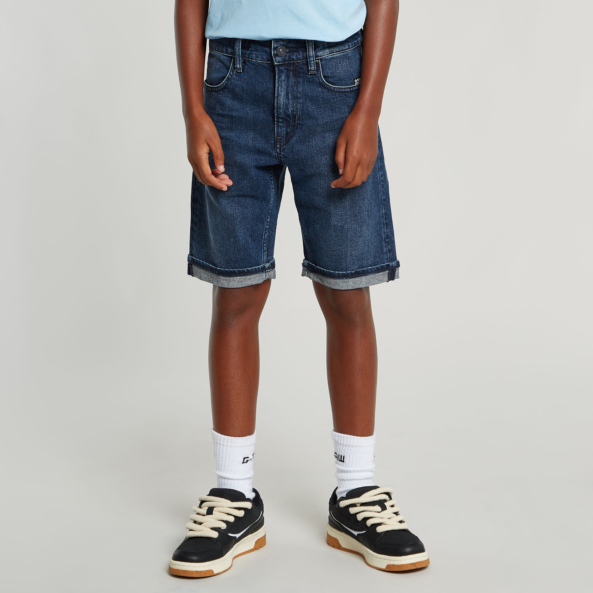 

Jongens Mosa Denim Short - Donkerblauw - jongens