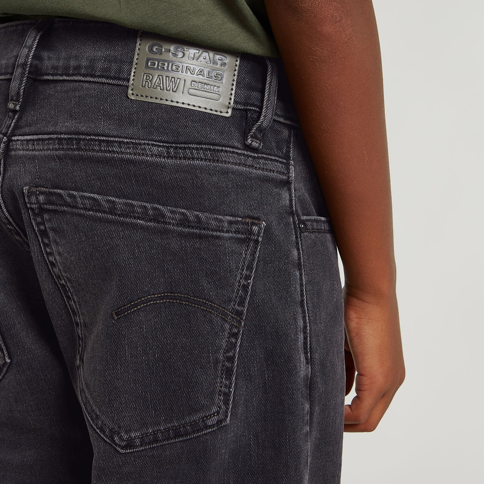 G-Star RAW Jongens Mosa Straight Jeans Grijs jongens