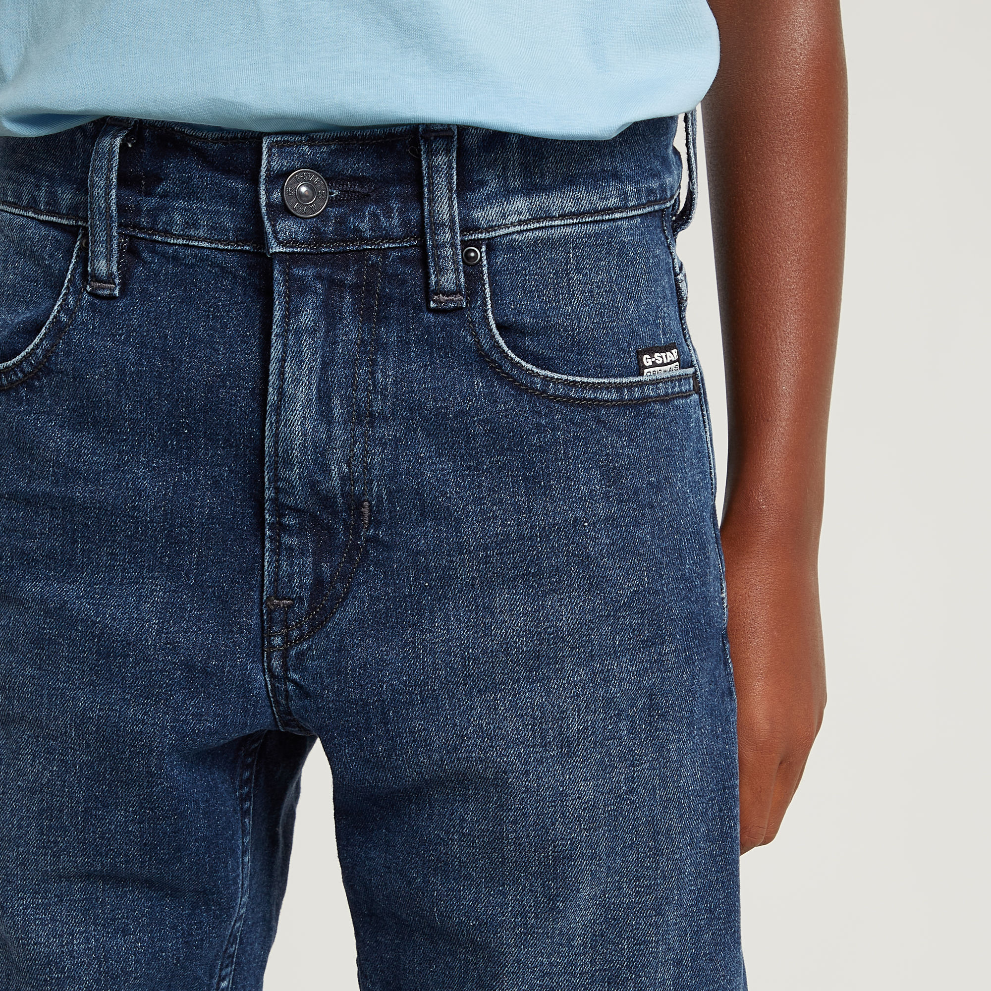 G-Star RAW Jongens Mosa Denim Short Donkerblauw jongens