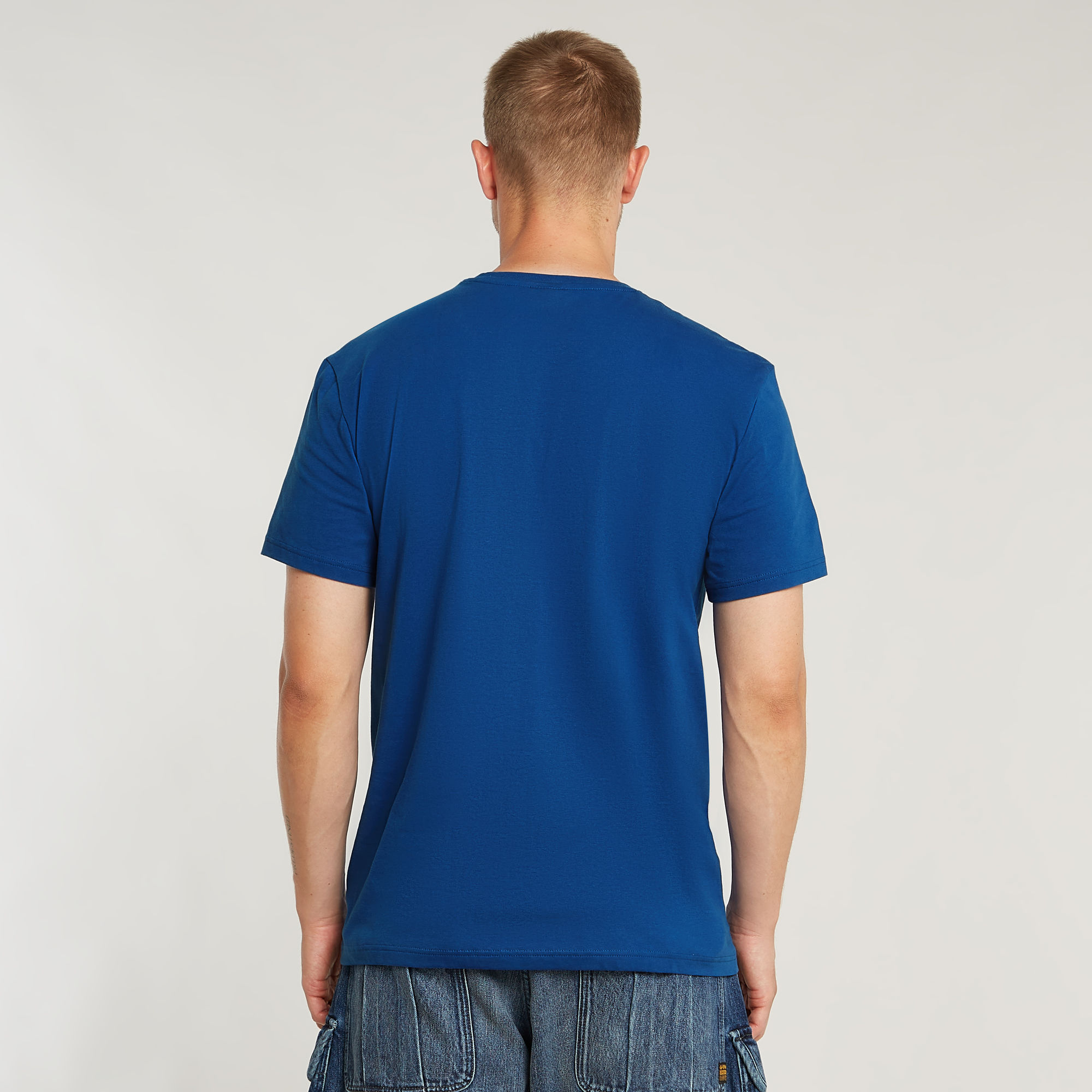 G-Star RAW Base-S T-Shirt Midden blauw Heren