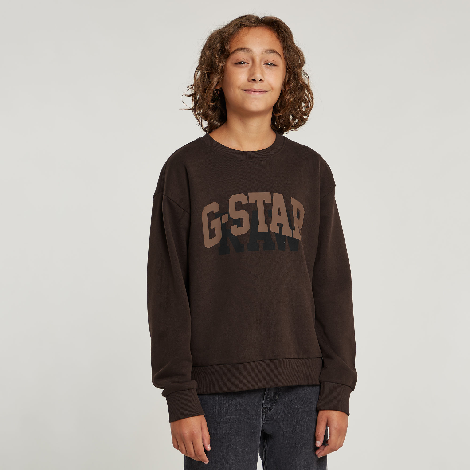 

Boys Sweater Unbrushed - Brown - boys