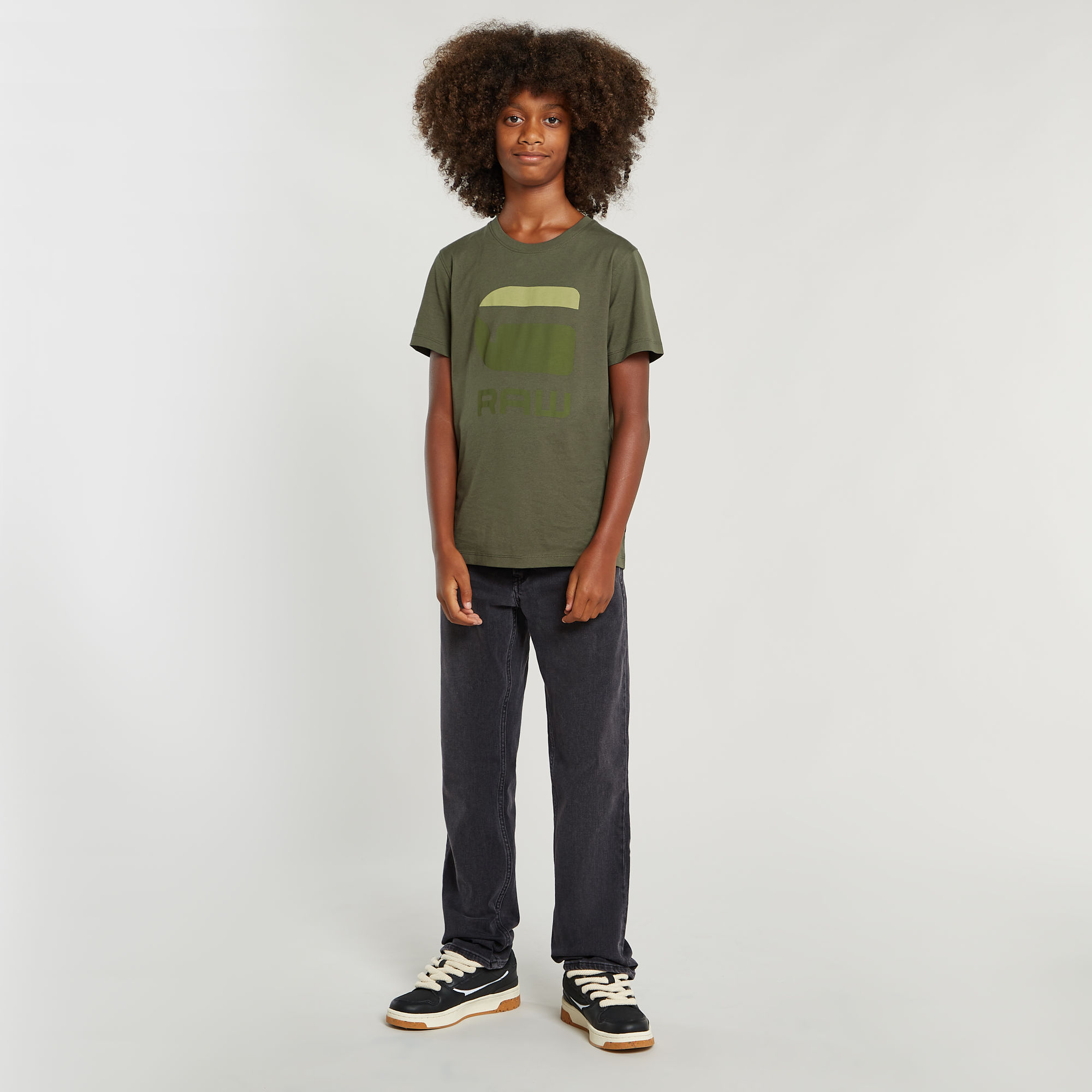 G-Star RAW Jongens Mosa Straight Jeans Grijs jongens